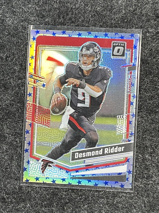 2023 Donruss Optic #9 Desmond Ridder Stars Atlanta Falcons