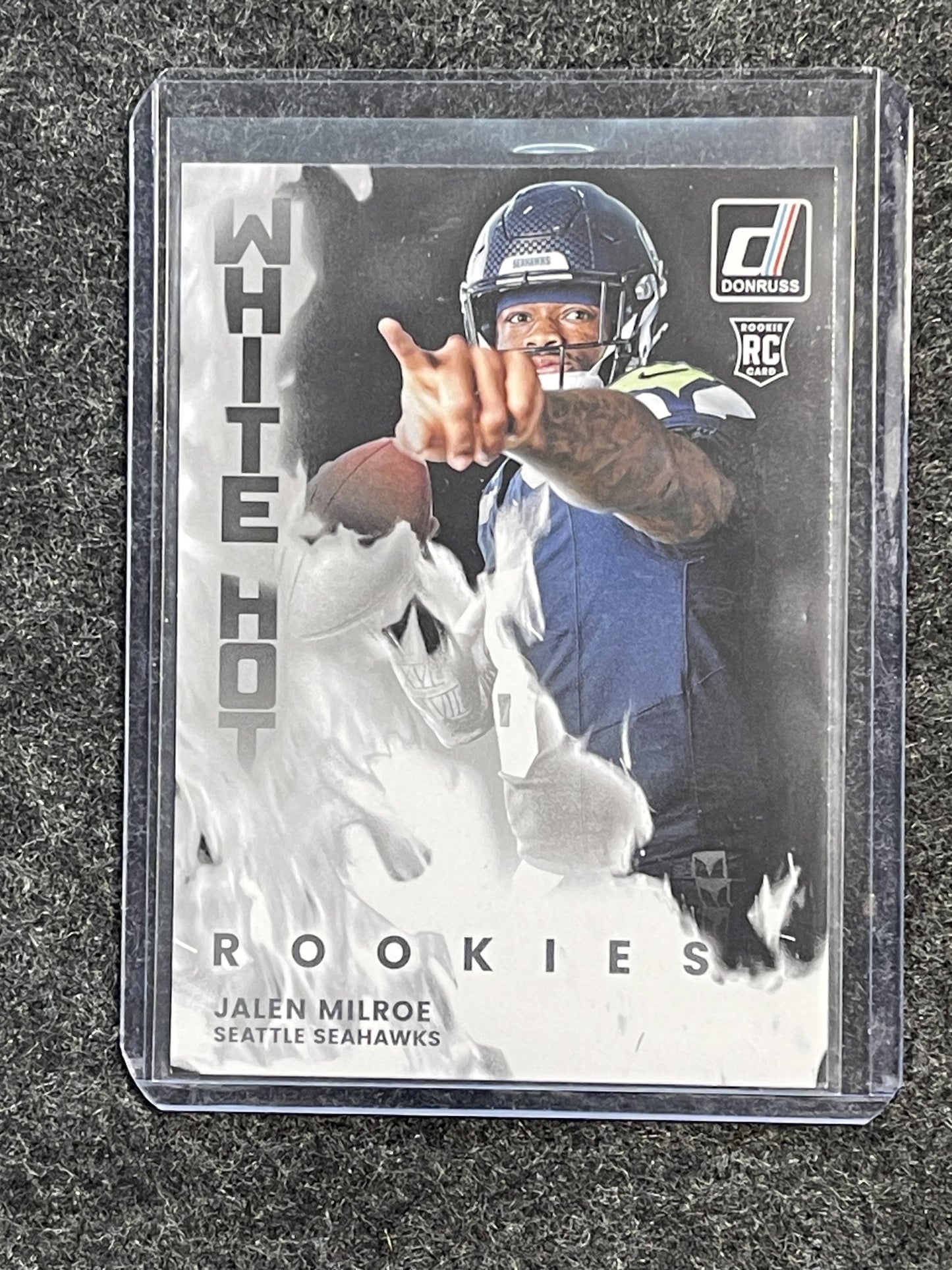 2025 Donruss #WHR-JLM Jalen Milroe White Hot Rookies Seattle Seahawks