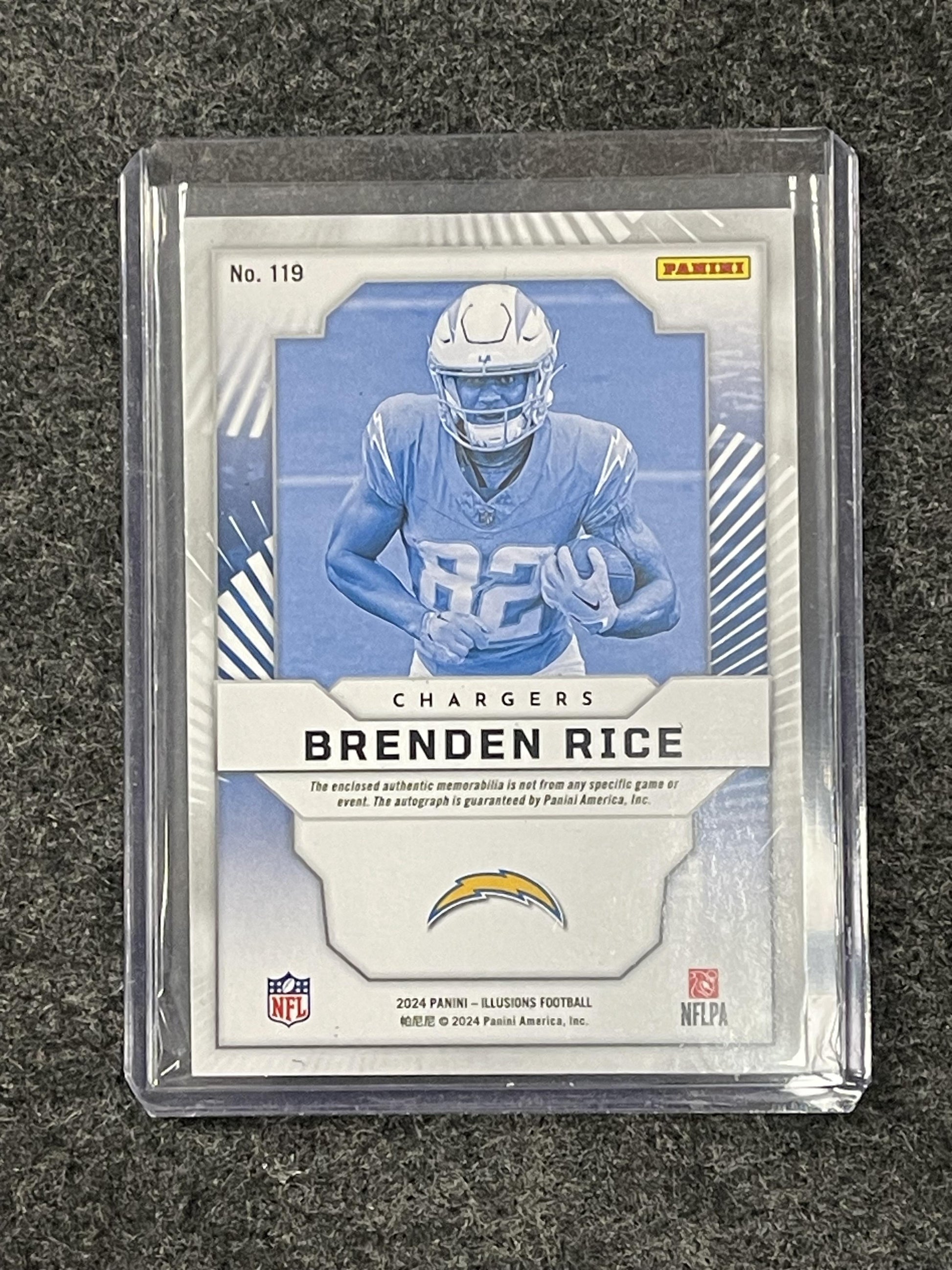 2024 Panini Illusions #119 Brenden Rice First Impressions Auto Memorabilia #/249