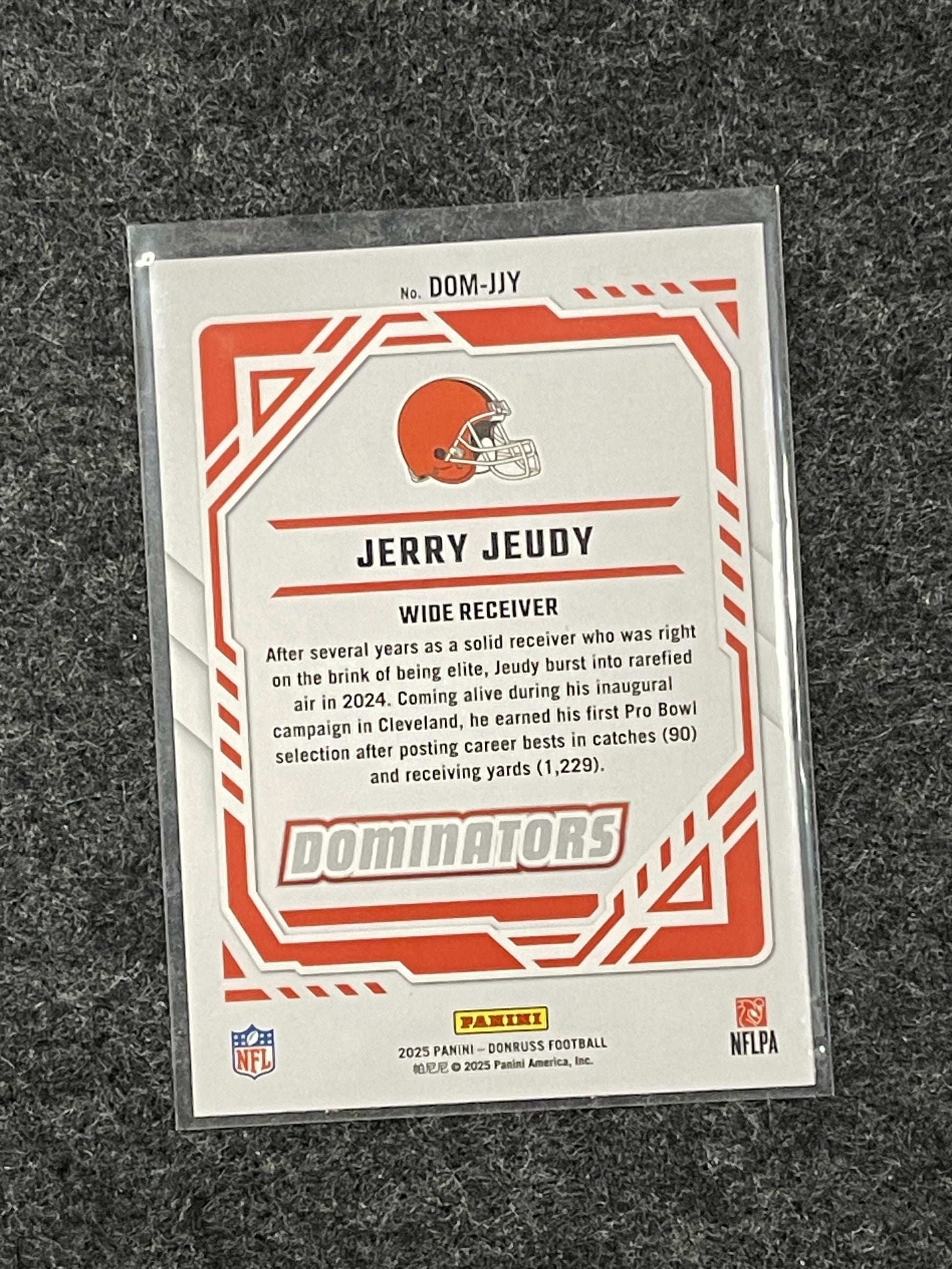 2025 Donruss #DOM-JJY Jerry Jeudy Dominators Cleveland Browns