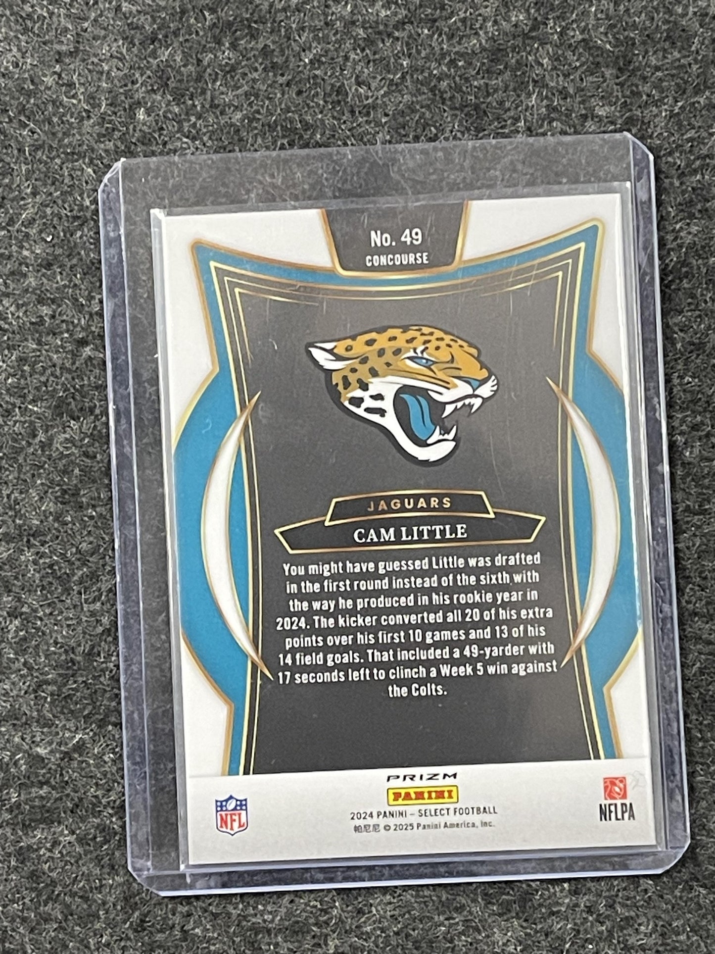 2024 Panini Select - Black & Red Prizm Shock #49 Cam Little Jax