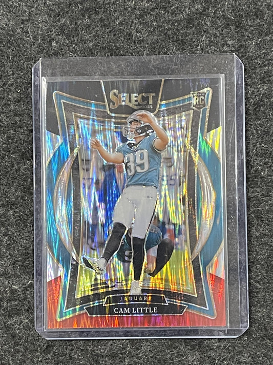 2024 Panini Select - Black & Red Prizm Shock #49 Cam Little Jax