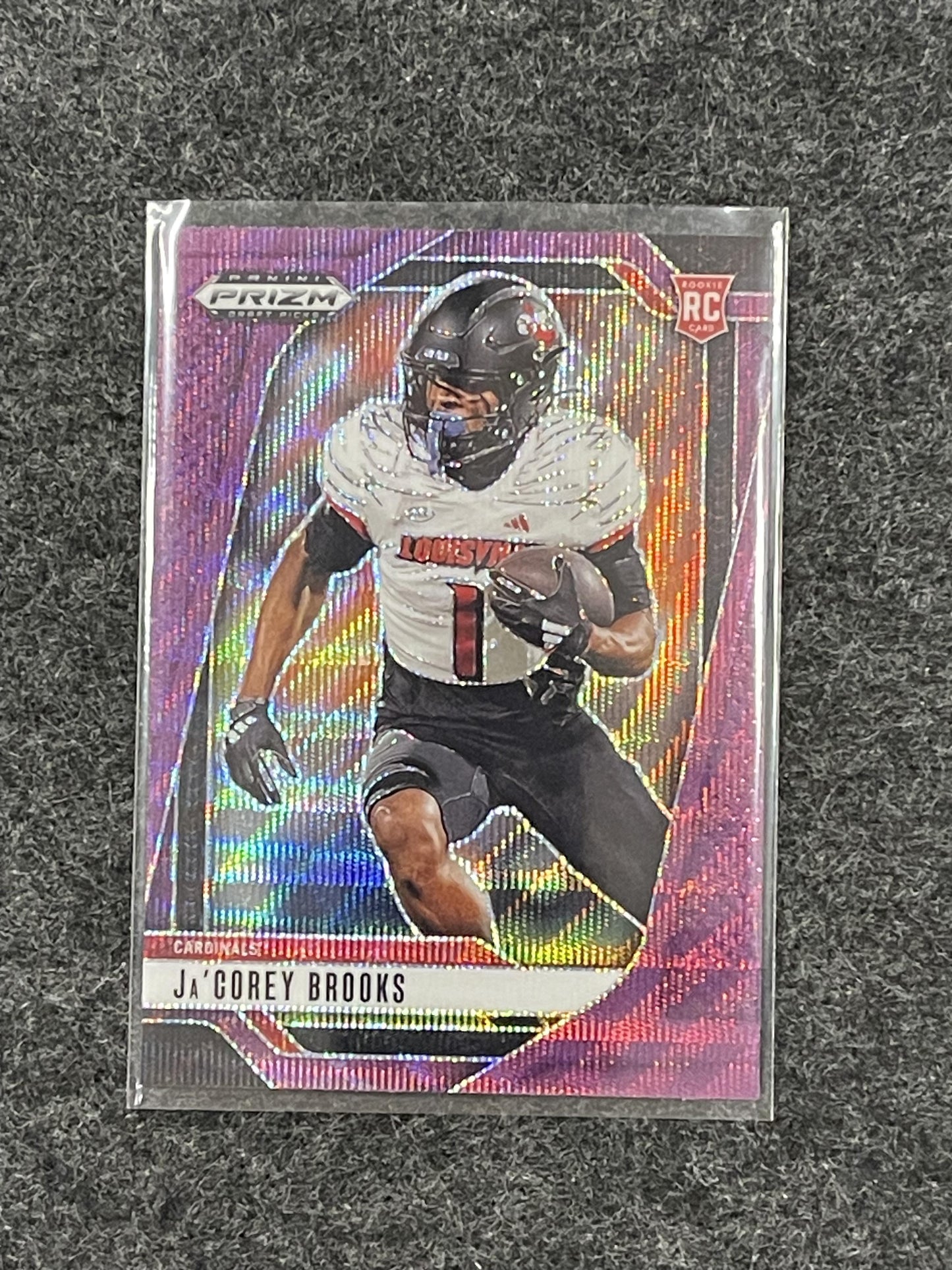2025 Panini Prizm Draft Picks #50 Ja'Corey Brooks Prizms Purple Wave Louisville