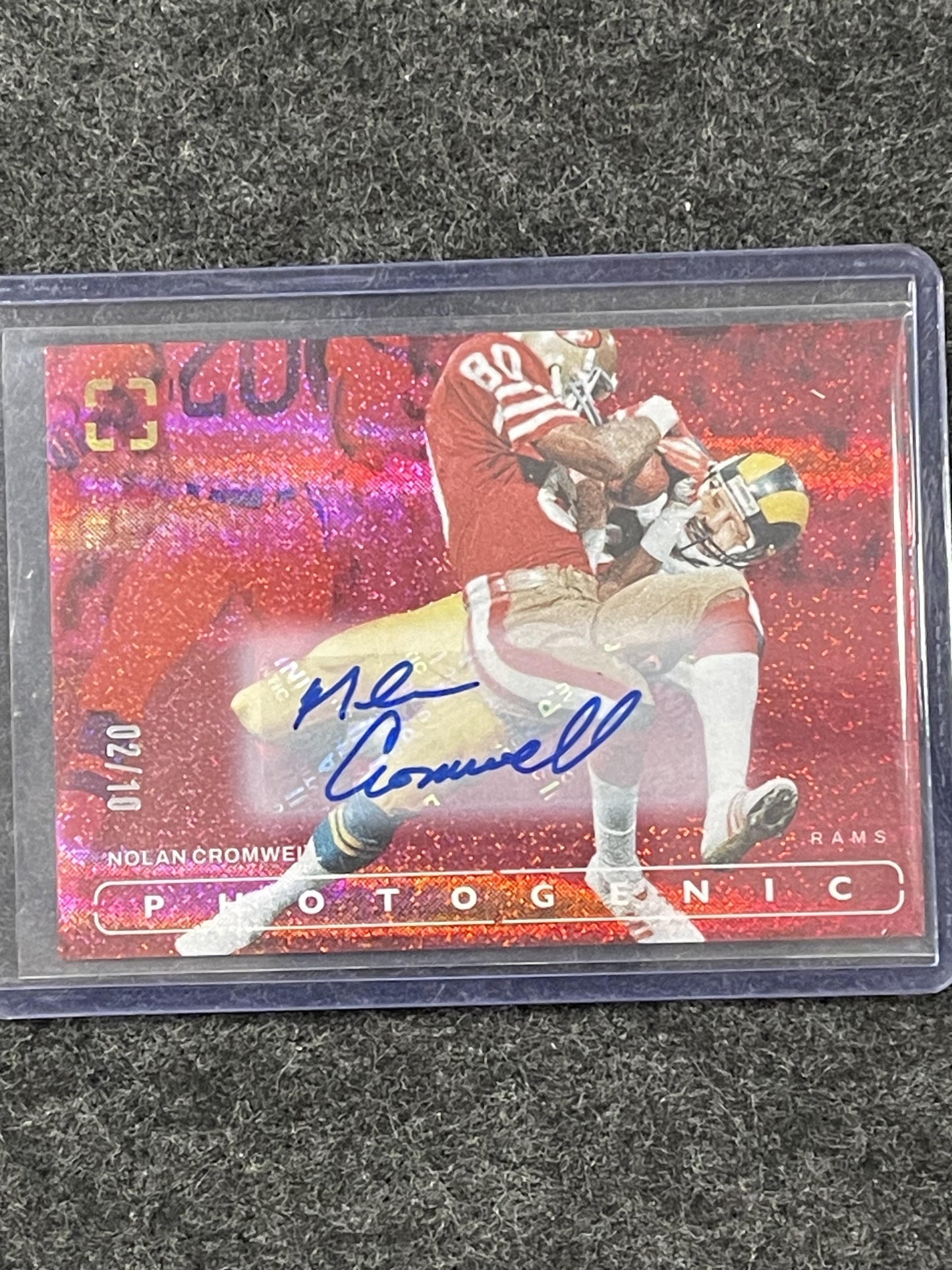 2024 Panini Photogenic #33 Nolan Cromwell Autographs Red #/10 Los Angeles Rams