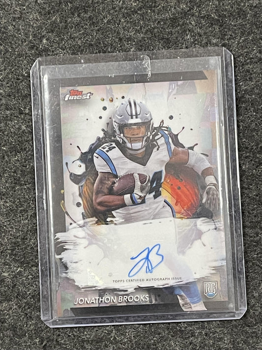 2024 Finest - Rookie Finest Autographs #RFA-JBR Jonathon Brooks Panthers