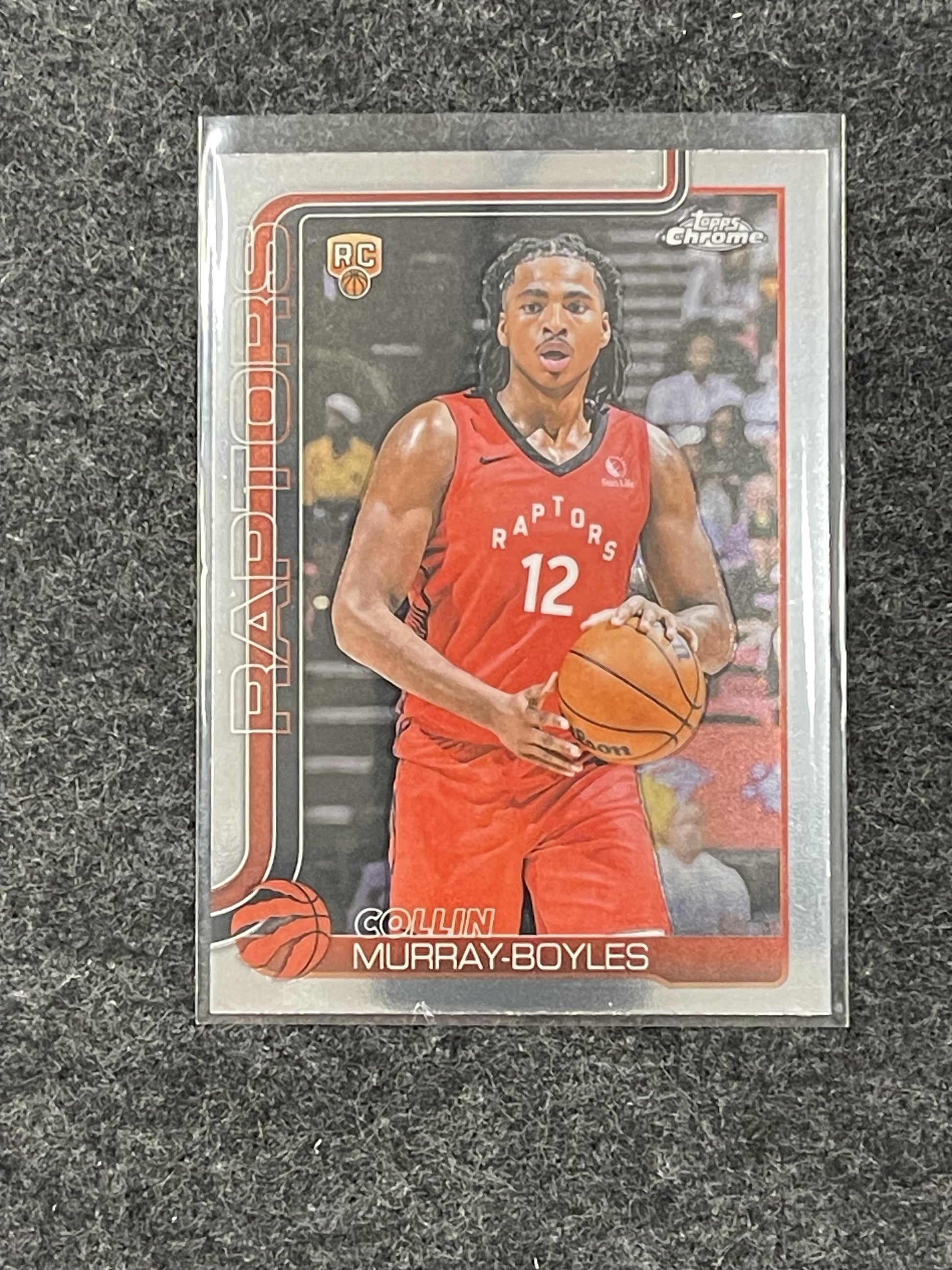 2025-26 Topps Chrome #259 Collin Murray-Boyles Toronto Raptors RC