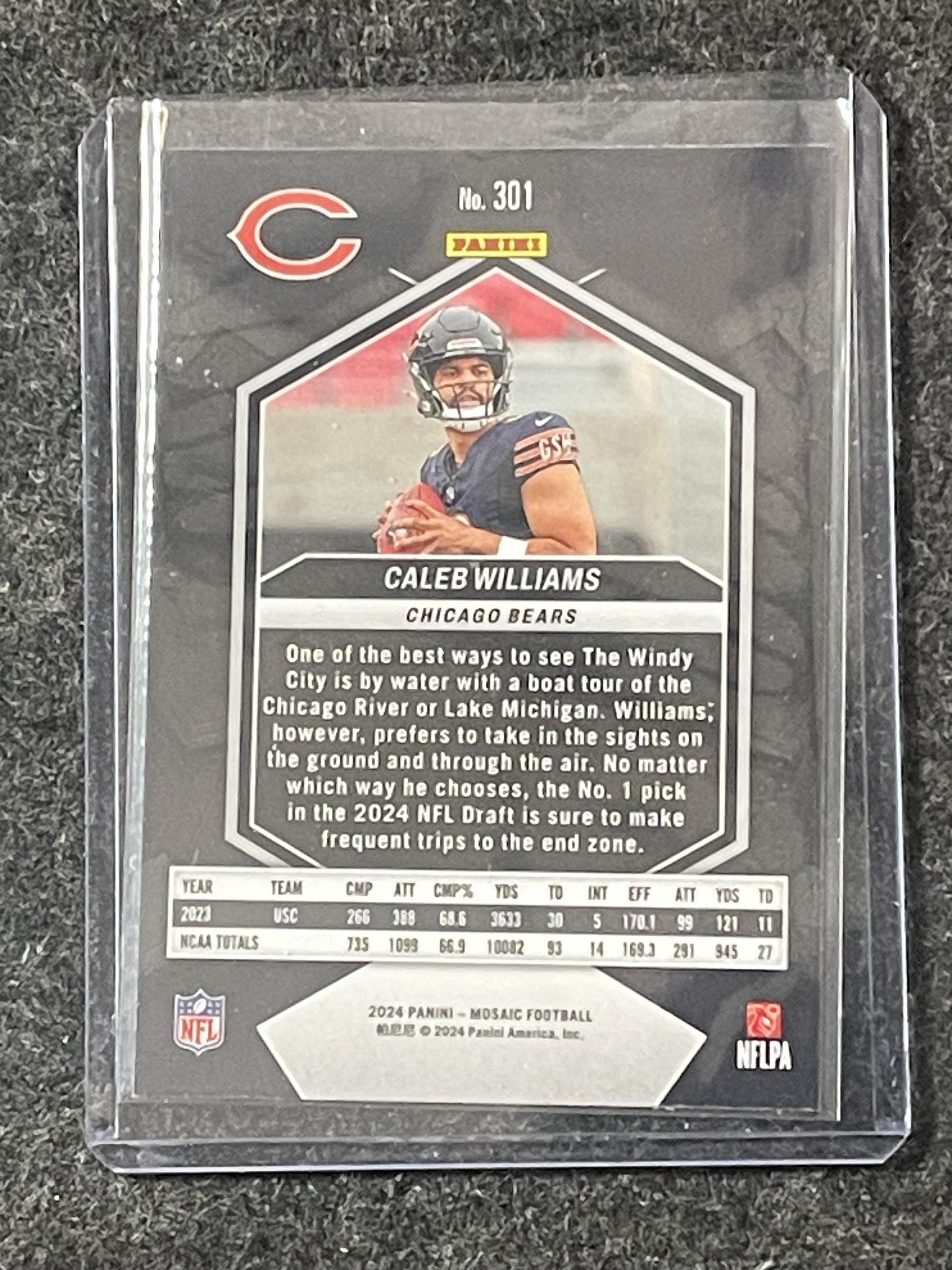 2024 Panini Mosaic #301 Caleb Williams Chicago Bears RC