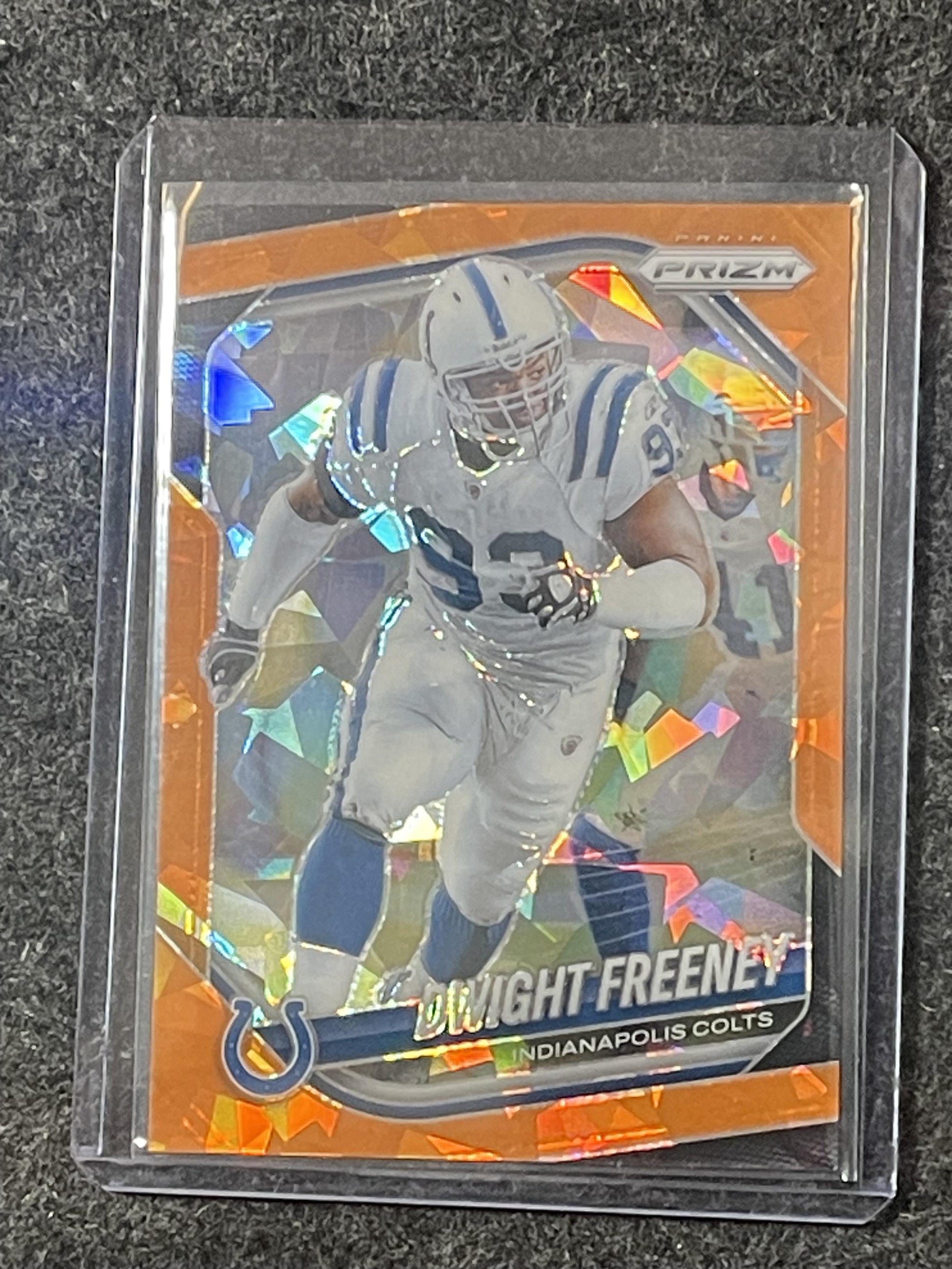 2025 Panini Prizm #120 Dwight Freeney Orange Ice Indianapolis Colts