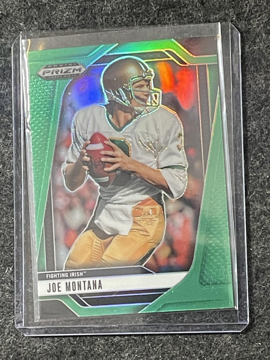 2025 Panini Prizm Draft Picks #184 Joe Montana Prizms Green