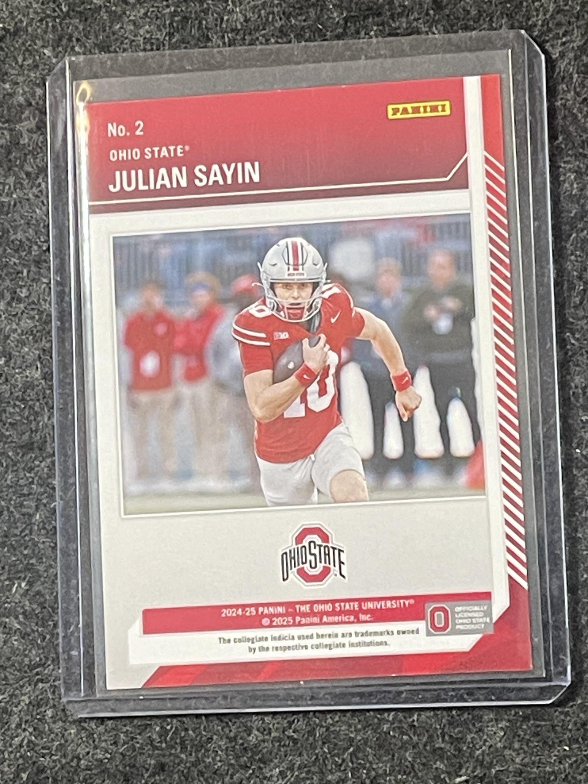 2025 Panini Ohio State University #2 Julian Sayin School Colors