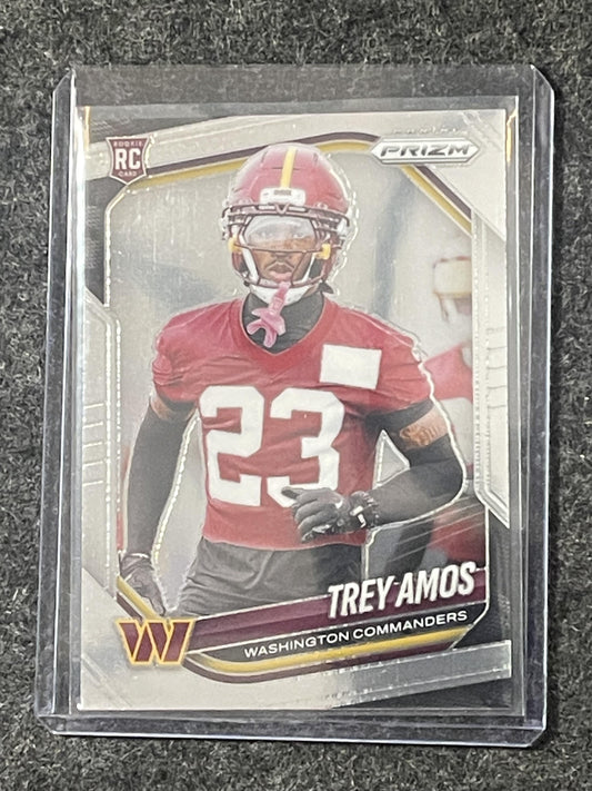 2025 Panini Prizm #400 Trey Amos Washington Commanders RC