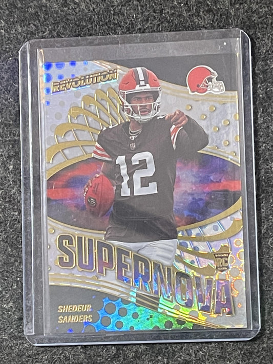 2025 Panini Revolution #4 Shedeur Sanders Supernova Cleveland Browns