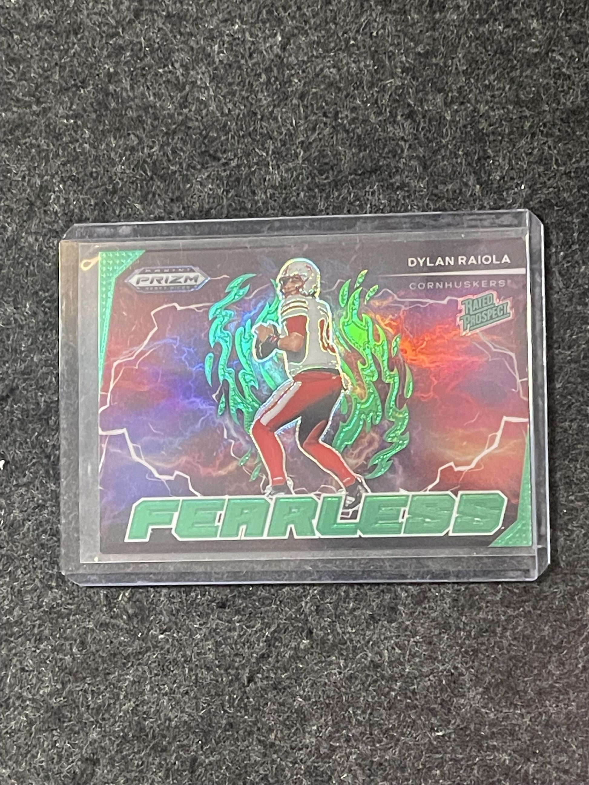 2025 Panini Prizm Draft Picks #F-DRA Dylan Raiola Fearless Green
