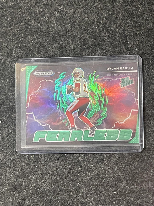 2025 Panini Prizm Draft Picks #F-DRA Dylan Raiola Fearless Green