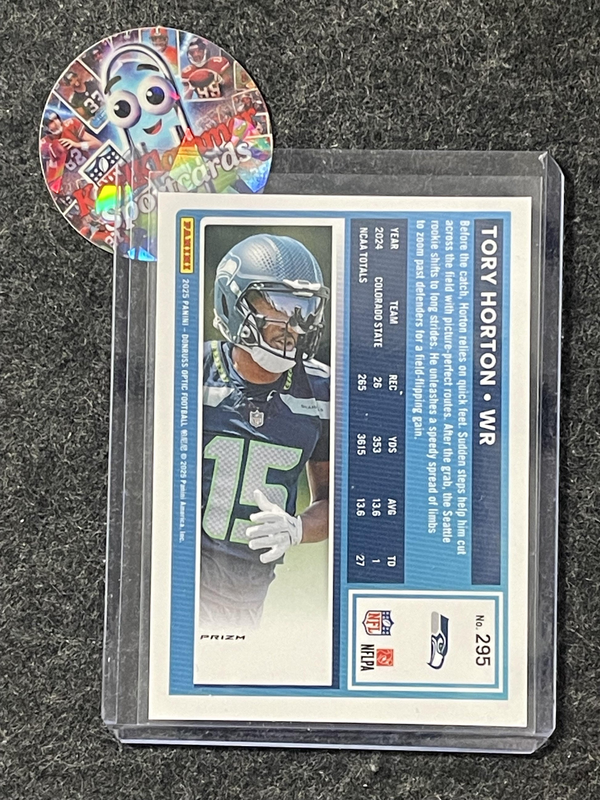 2025 Donruss Optic #295 Tory Horton Holo Seattle Seahawks RC