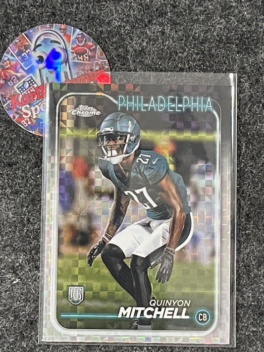 2024 Topps Chrome #229 Quinyon Mitchell X-Fractor