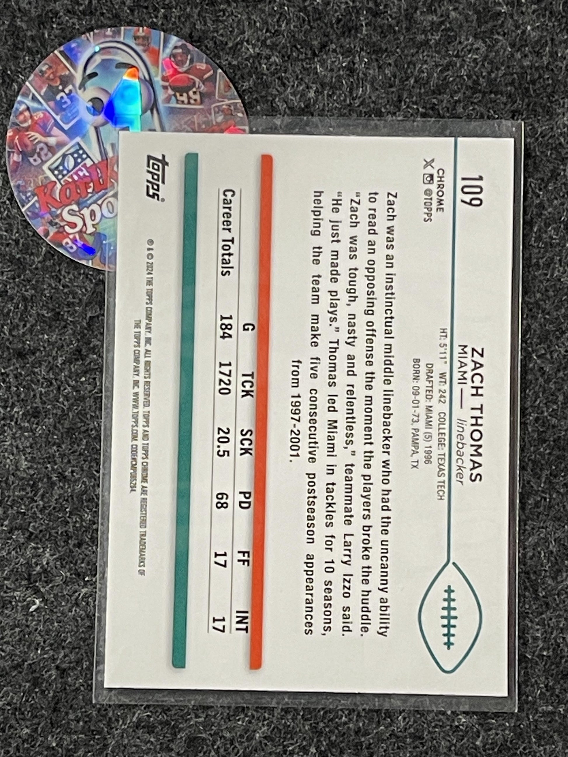 2024 Topps Chrome #109 Zach Thomas X-Fractor