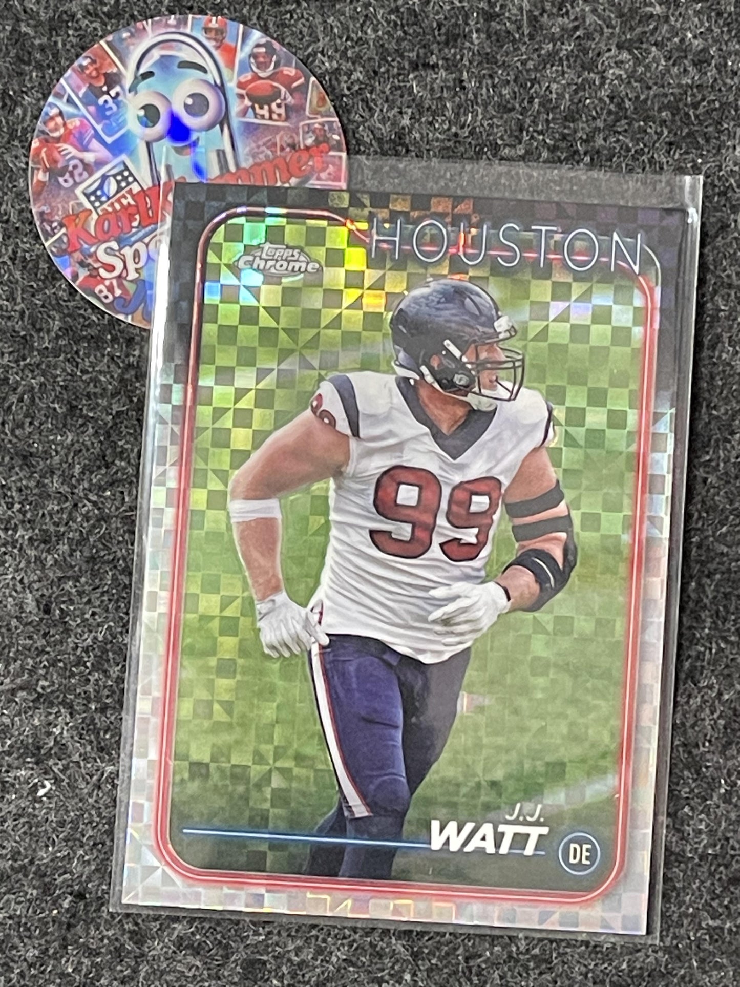 2024 Topps Chrome #82 J.J. Watt X-Fractor