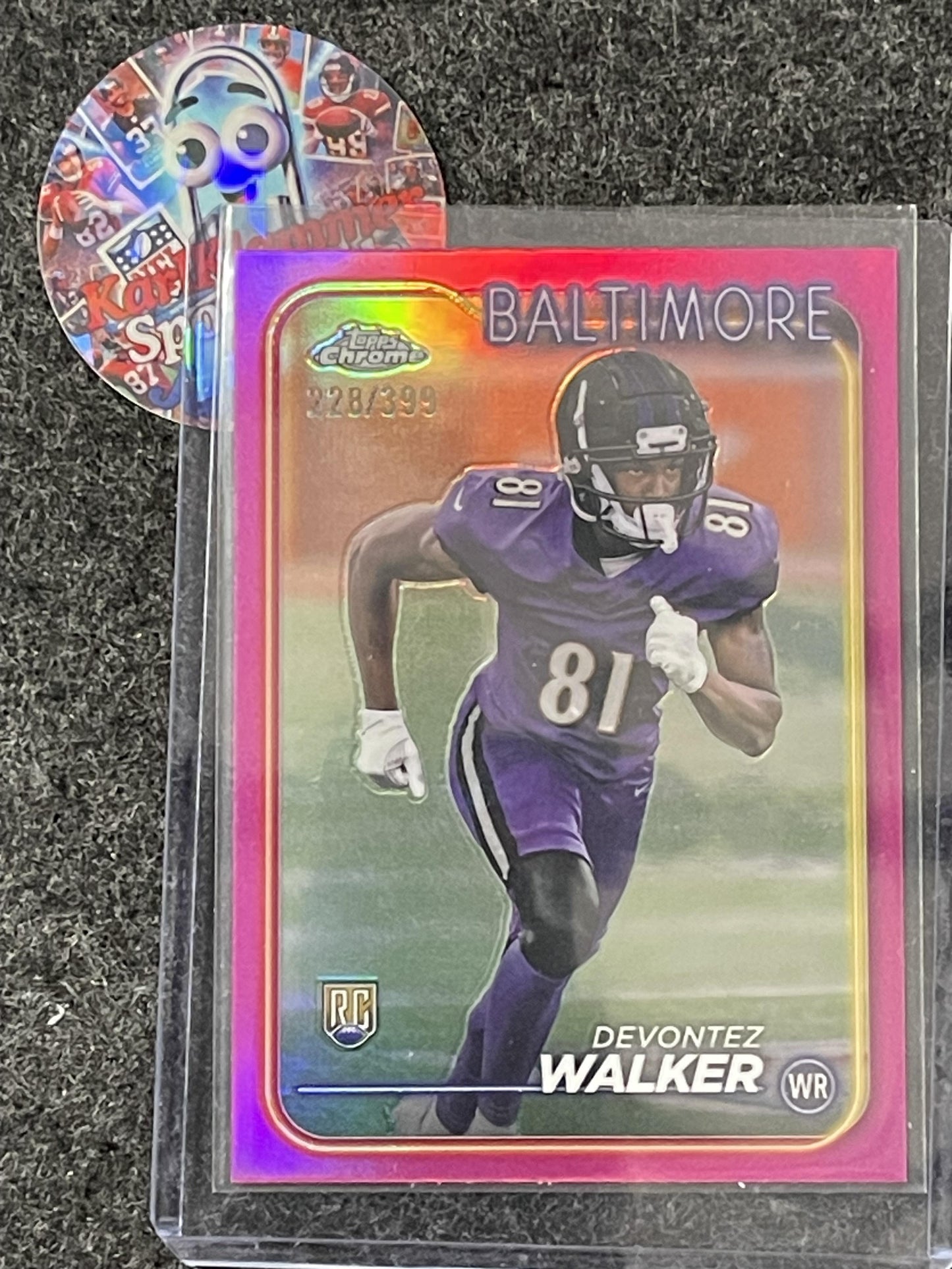 2024 Topps Chrome #287 Devontez Walker Magenta Refractor #/399
