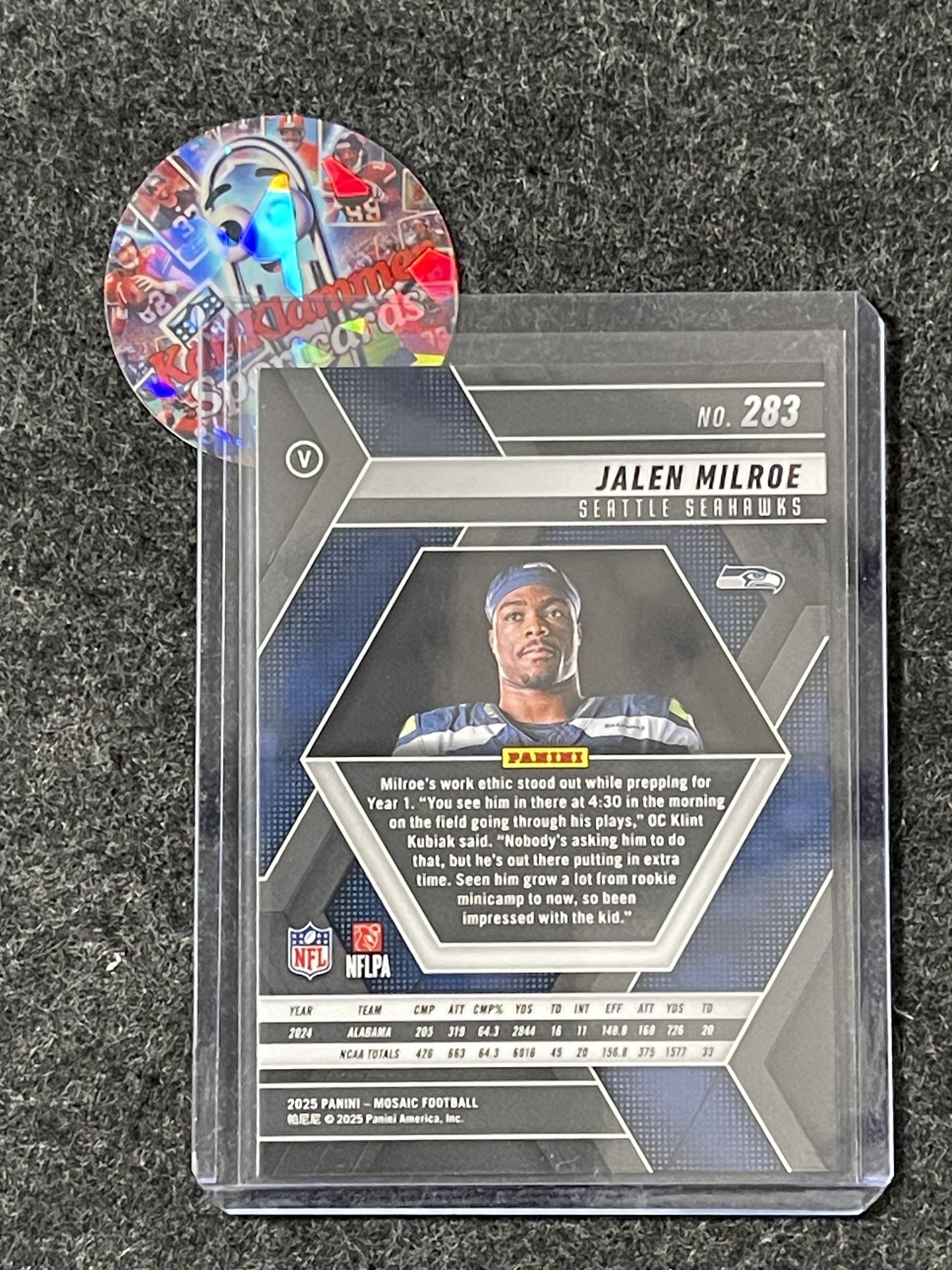 2025 Panini Mosaic #283 Jalen Milroe Mosaic