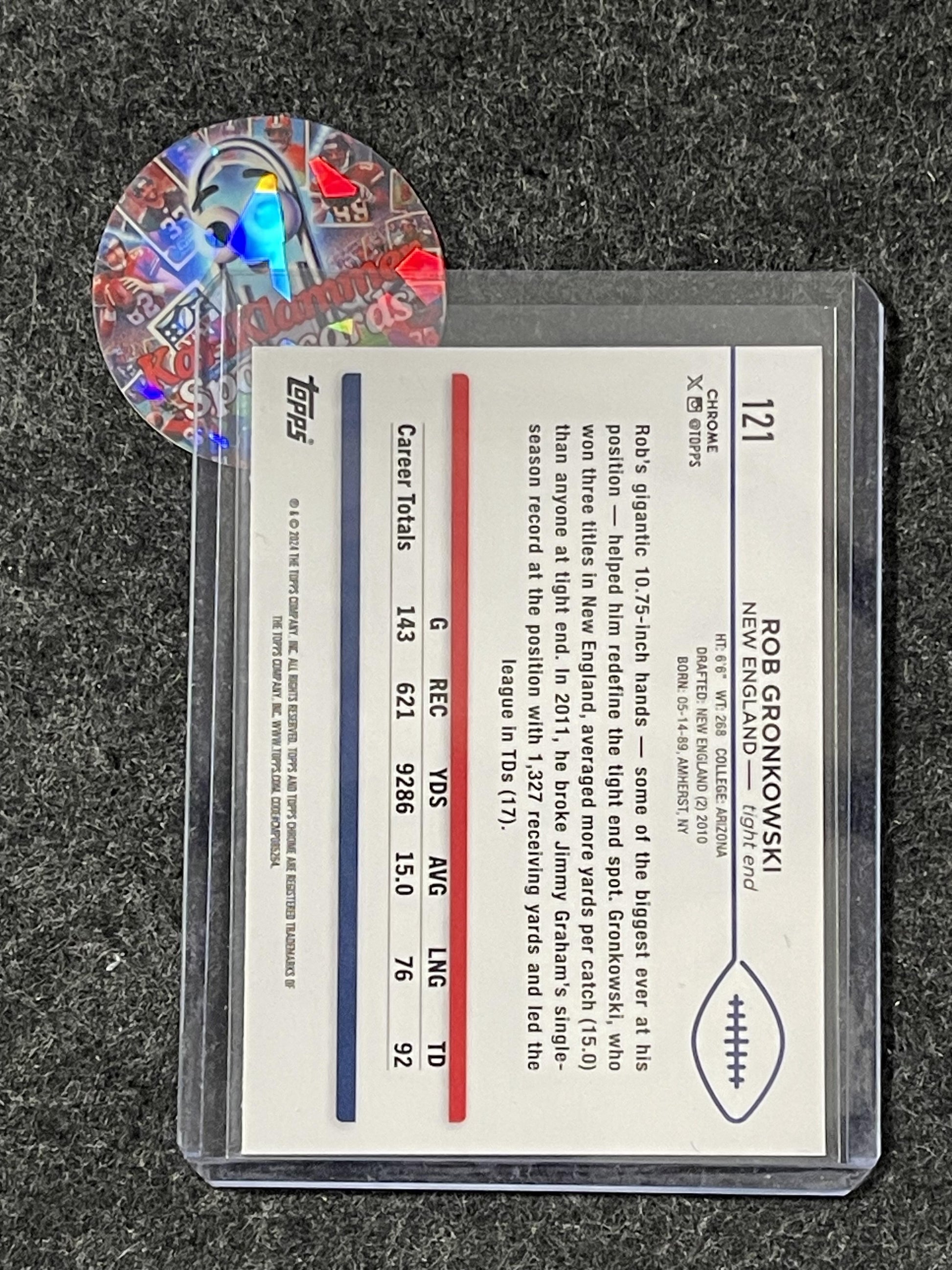 2024 Topps Chrome #121 Rob Gronkowski