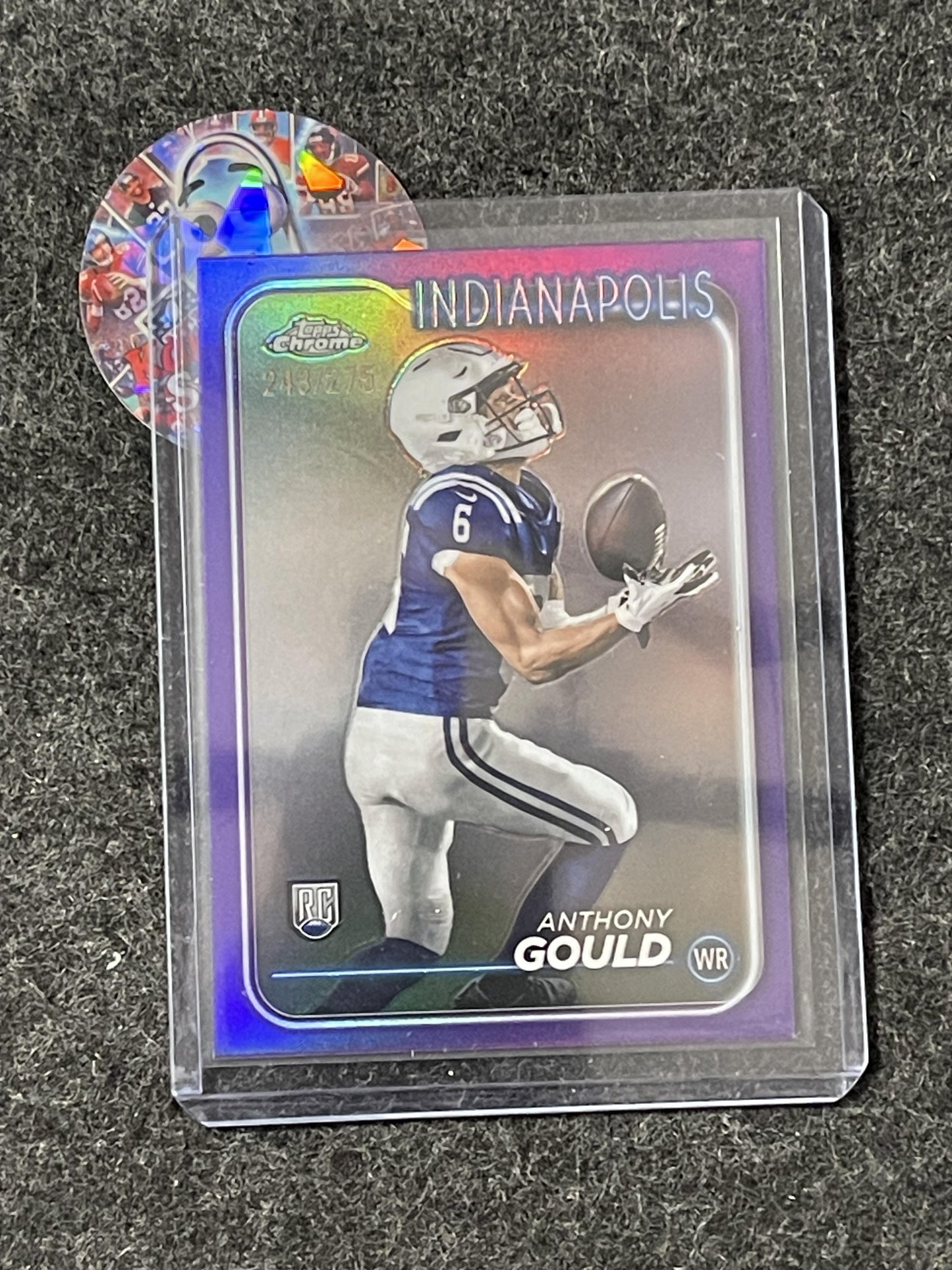 2024 Topps Chrome #261 Anthony Gould Purple Refractor #/275