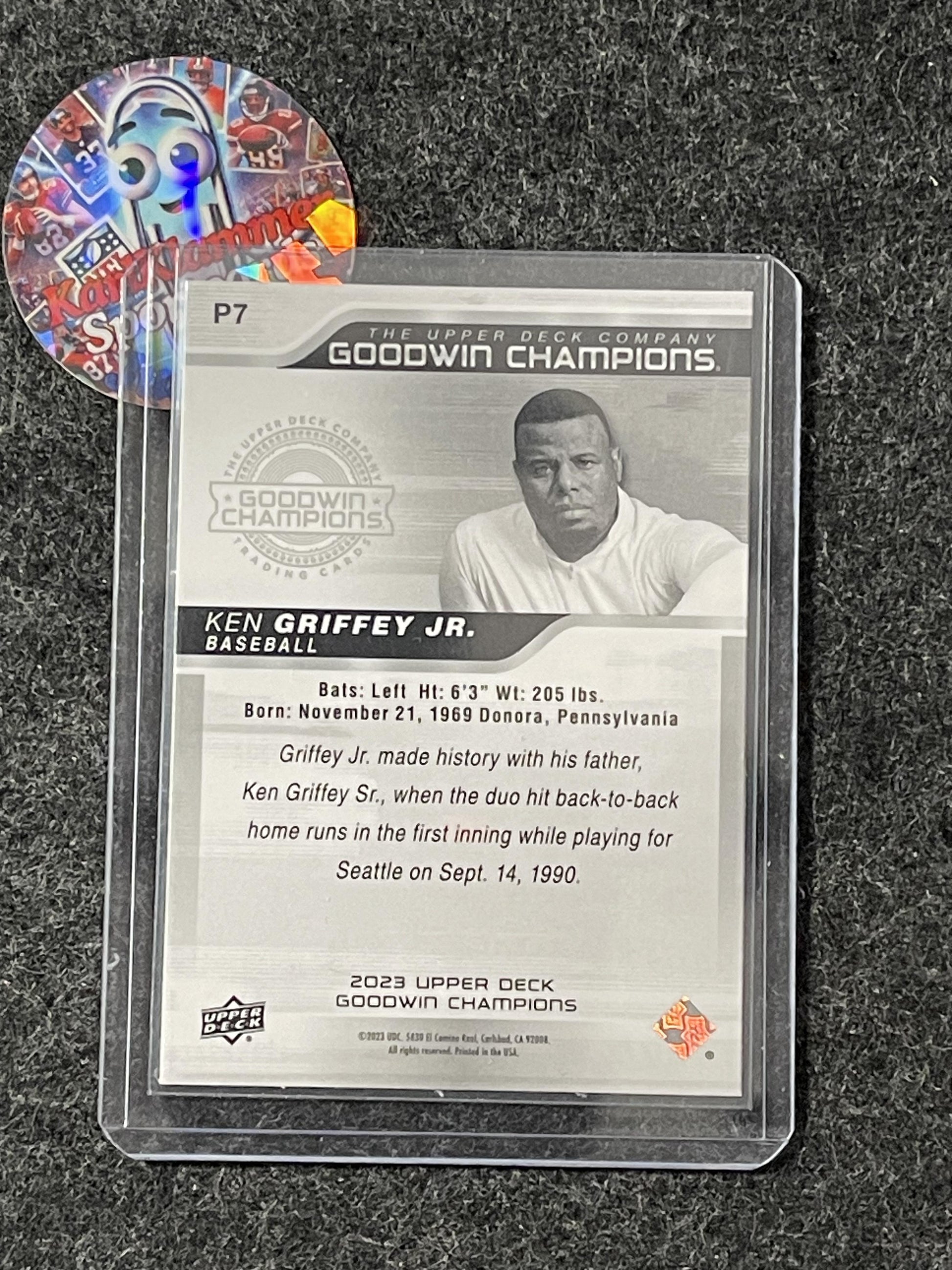 2023 Upper Deck Goodwin Champions #P7 Ken Griffey Jr. Platinum
