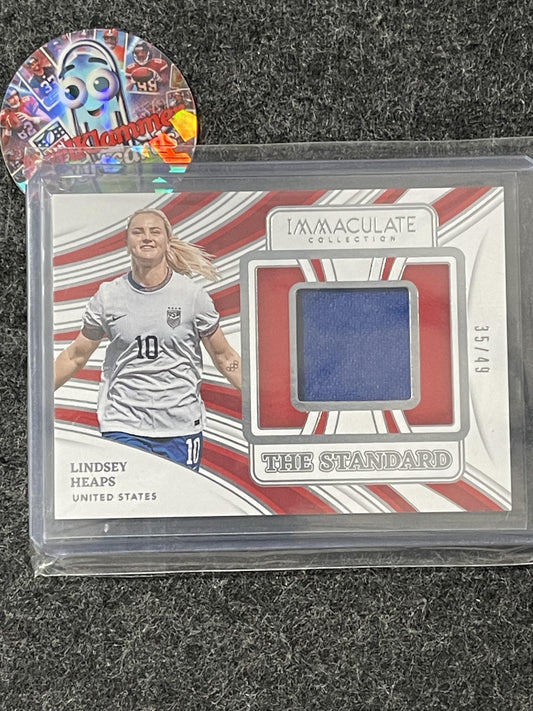 2024-25 Panini Immaculate Collection #TS-LH Lindsey Heaps The Standard Silver #/49