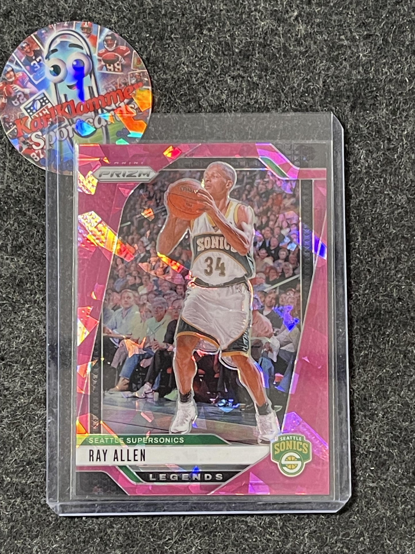 2024-25 Panini Prizm #300 Ray Allen Prizms Pink Ice