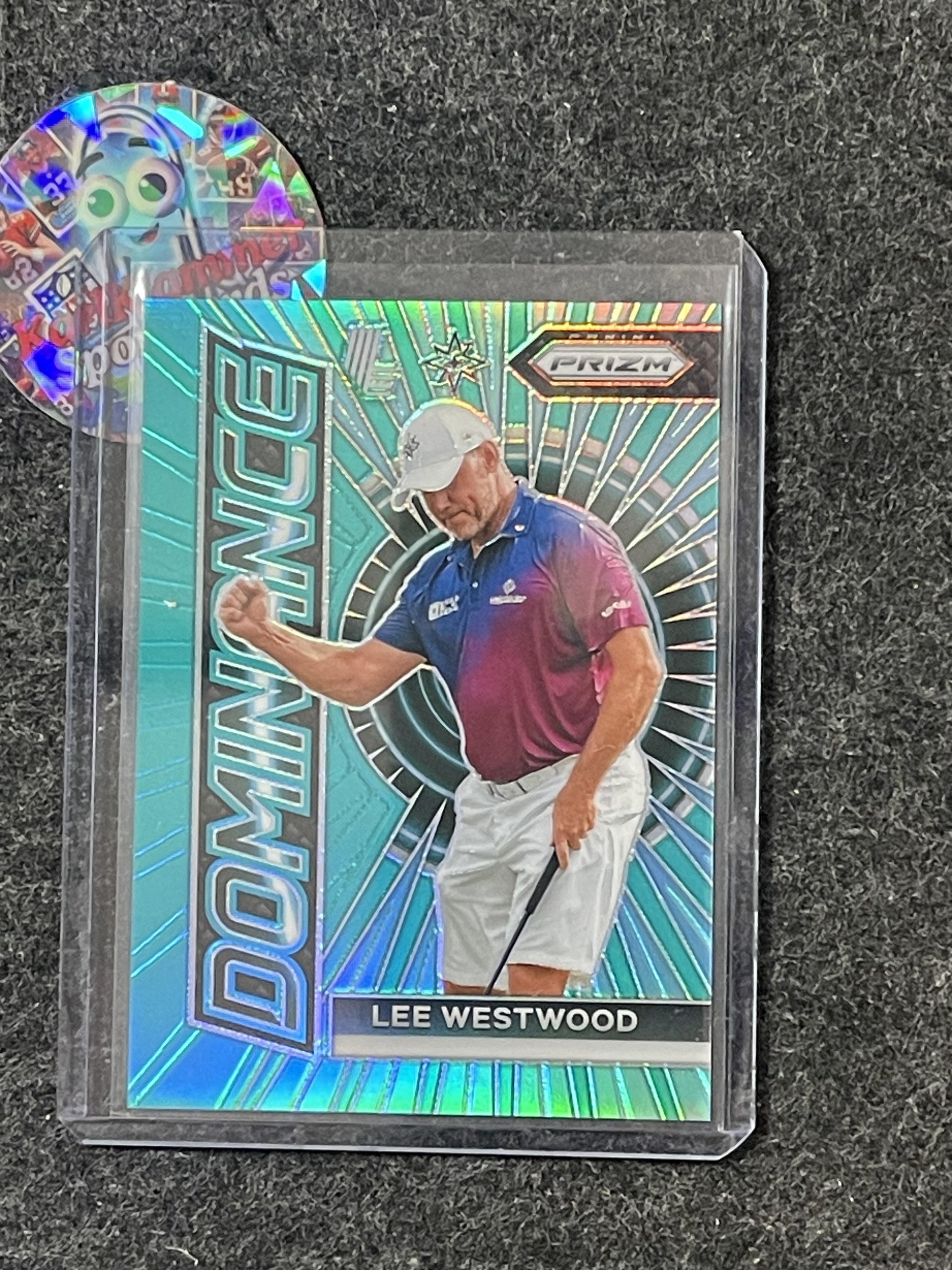 2024 Panini Prizm LIV #15 Lee Westwood Dominance Teal #/199 SN