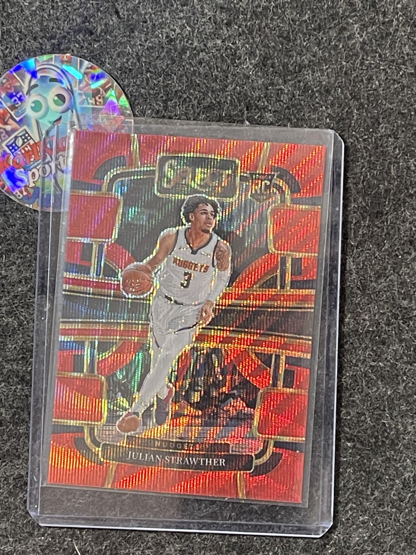 2023-24 Panini Select #78 Julian Strawther Red Wave Prizms Denver Nuggets RC