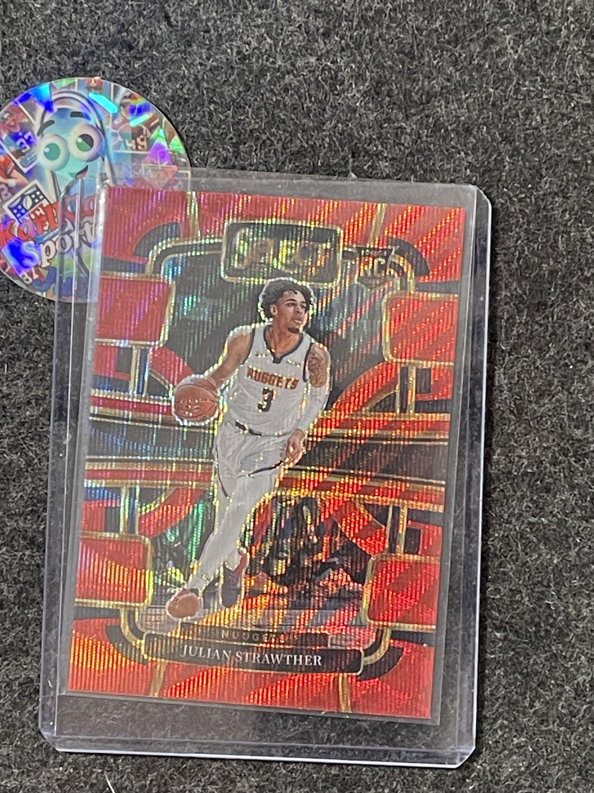 2023-24 Panini Select #78 Julian Strawther Red Wave Prizms Denver Nuggets RC