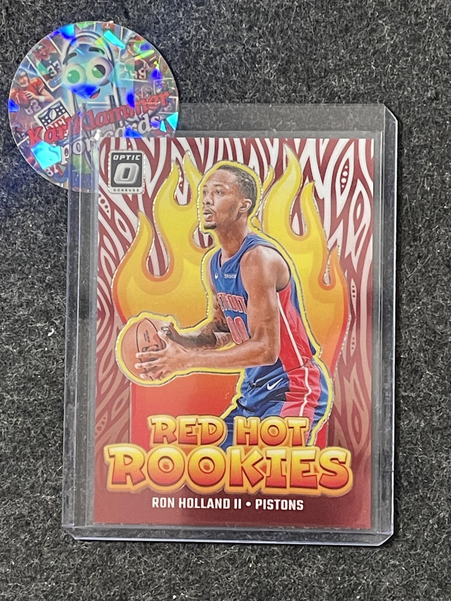 2024-25 Donruss Optic #6 Ron Holland II Red Hot Rookies Detroit Pistons