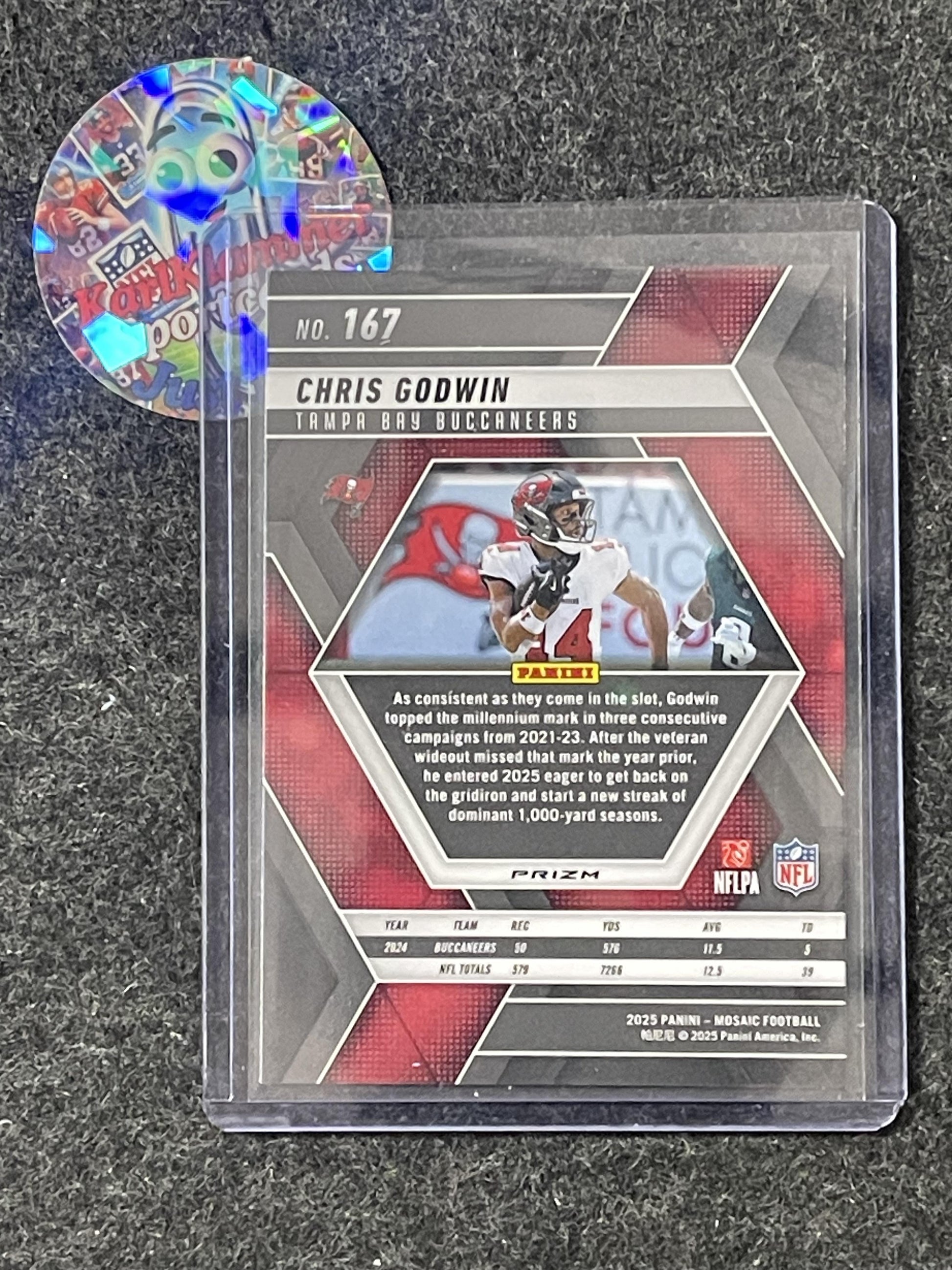 2025 Panini Mosaic #167 Chris Godwin Honeycomb Tampa Bay Buccaneers