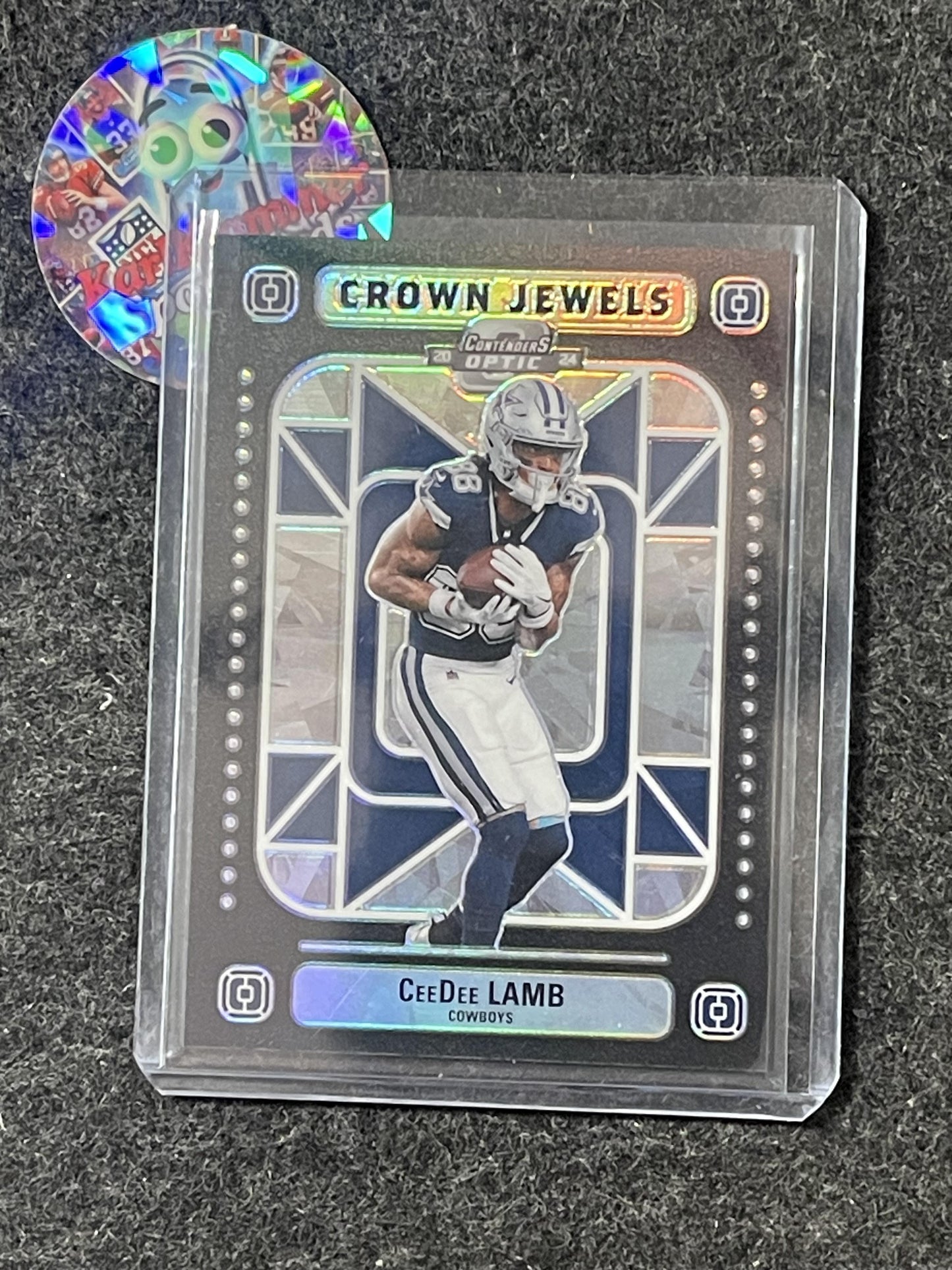 2024 Panini Contenders Optic #CJ-CLB CeeDee Lamb Crown Jewels Dallas Cowboys
