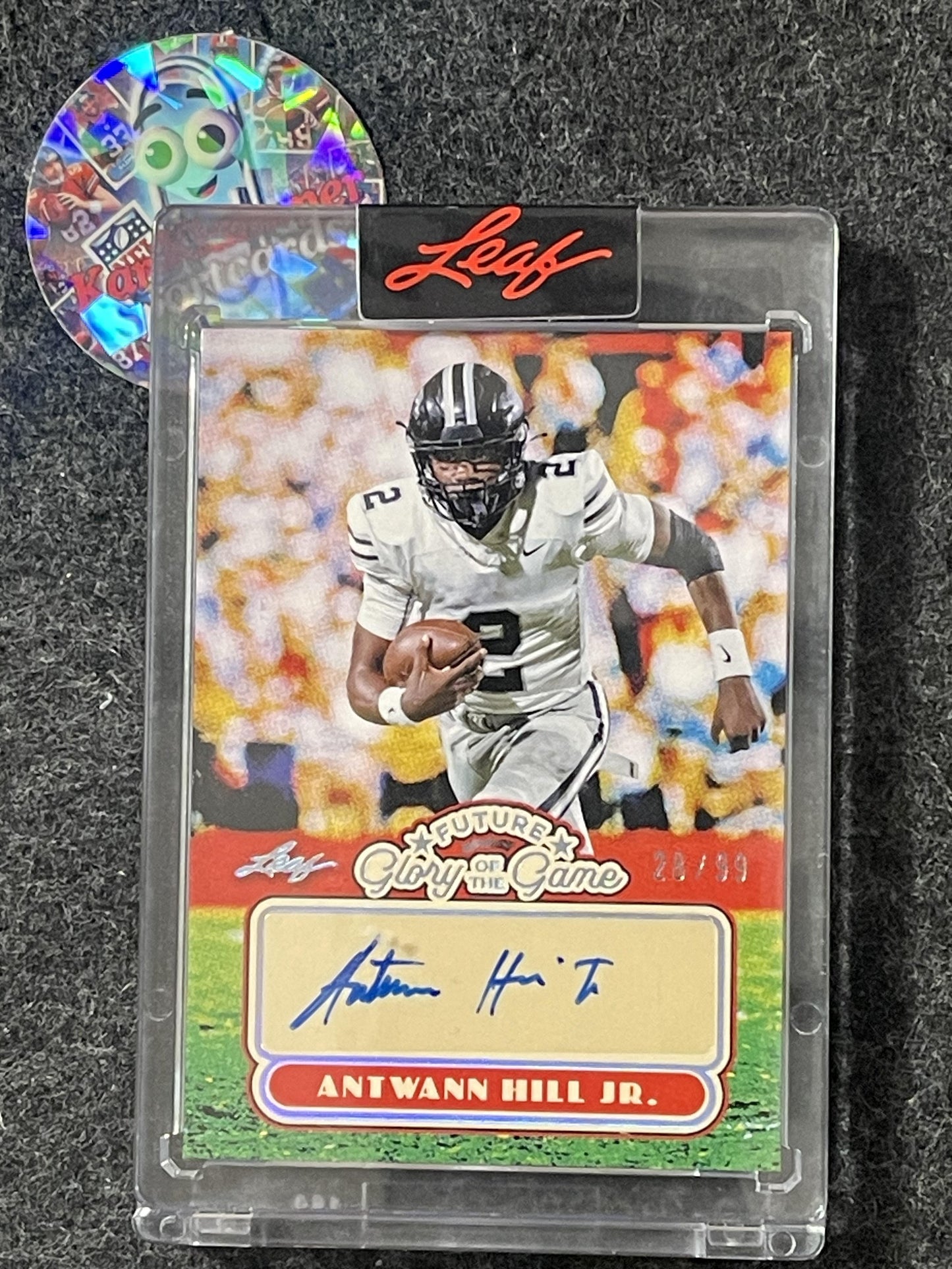 2025 Leaf Glory of the Game - Future Glory Holo Silver #FG-AHJ Antwann Hill Jr. #/99 SN,AU