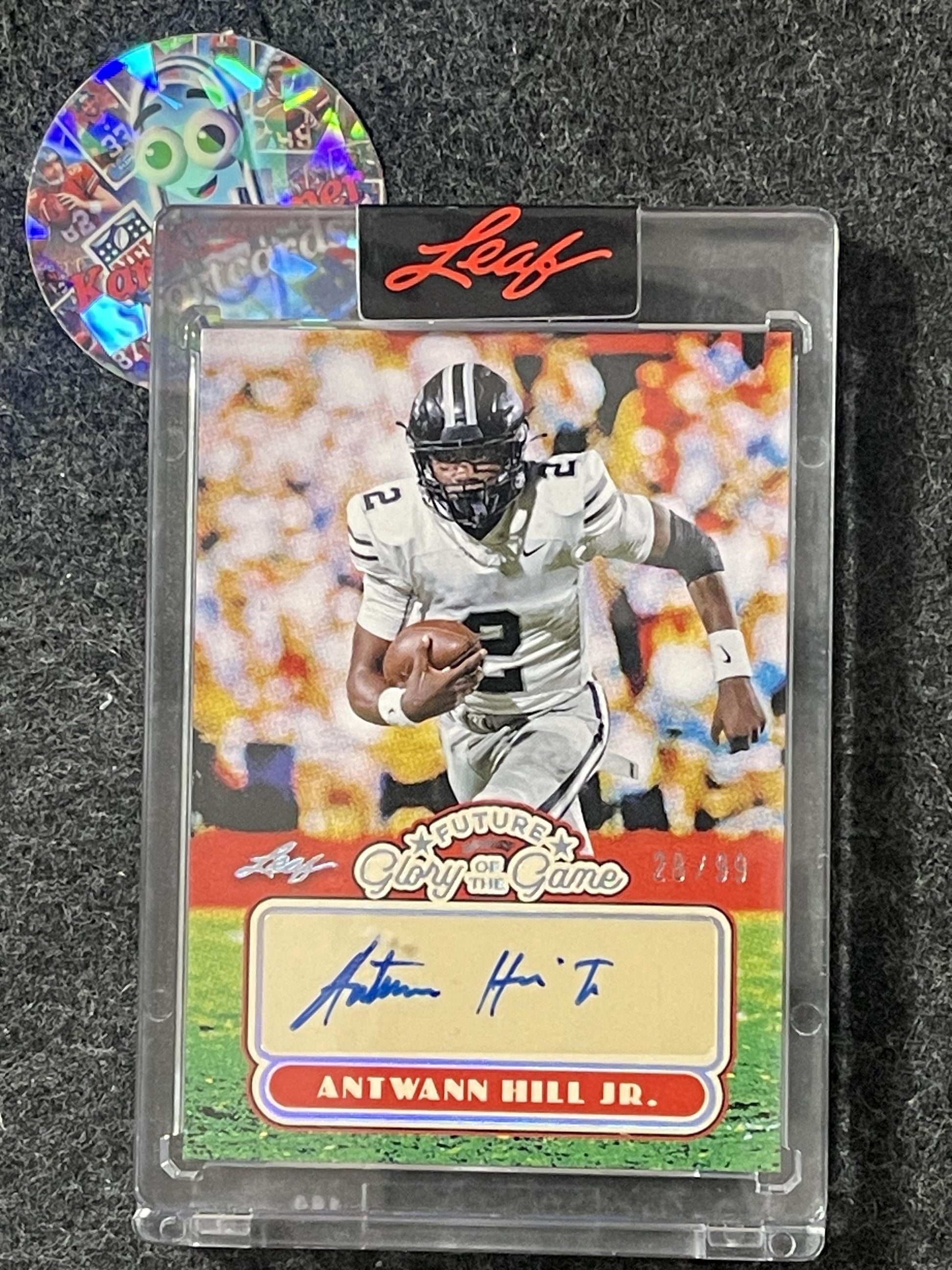 2025 Leaf Glory of the Game - Future Glory Holo Silver #FG-AHJ Antwann Hill Jr. #/99 SN,AU