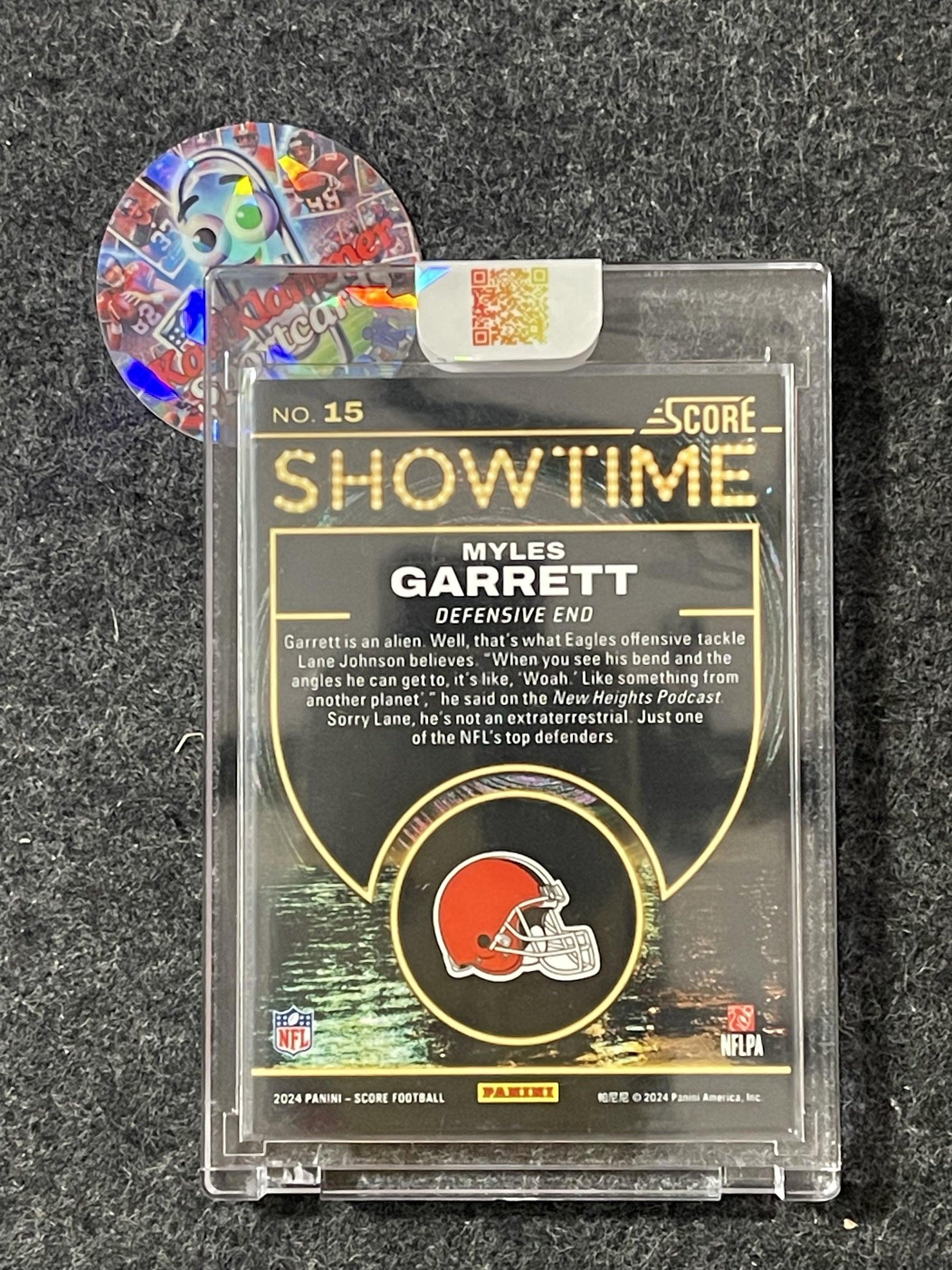 2024 Score #15 Myles Garrett Showtime Cleveland Browns