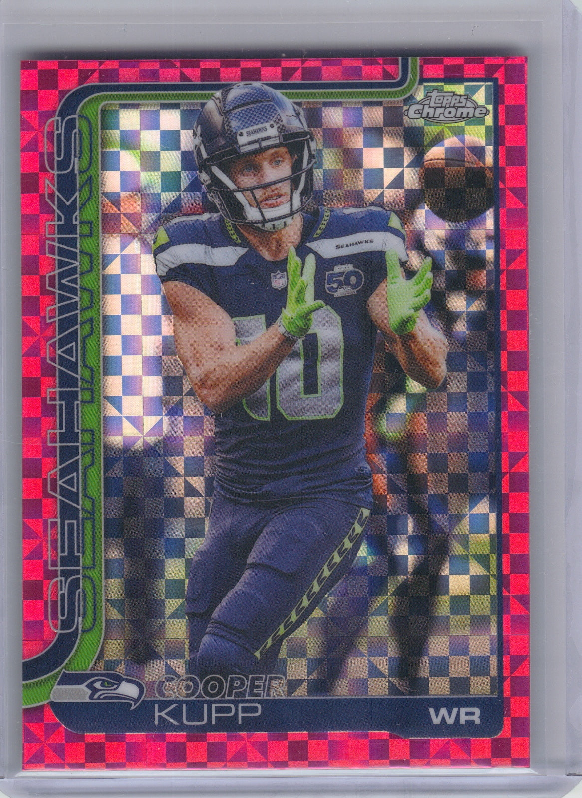 Cooper Kupp Seattle Seahawks 2025 Topps Chrome - Hot Pink X-Fractor #271