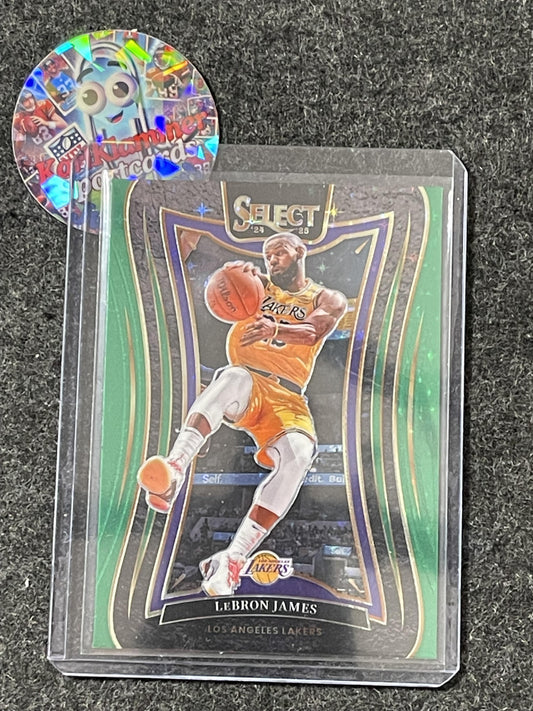 2024-25 Panini Select #310 LeBron James Green Stars Prizm Los Angeles Lakers