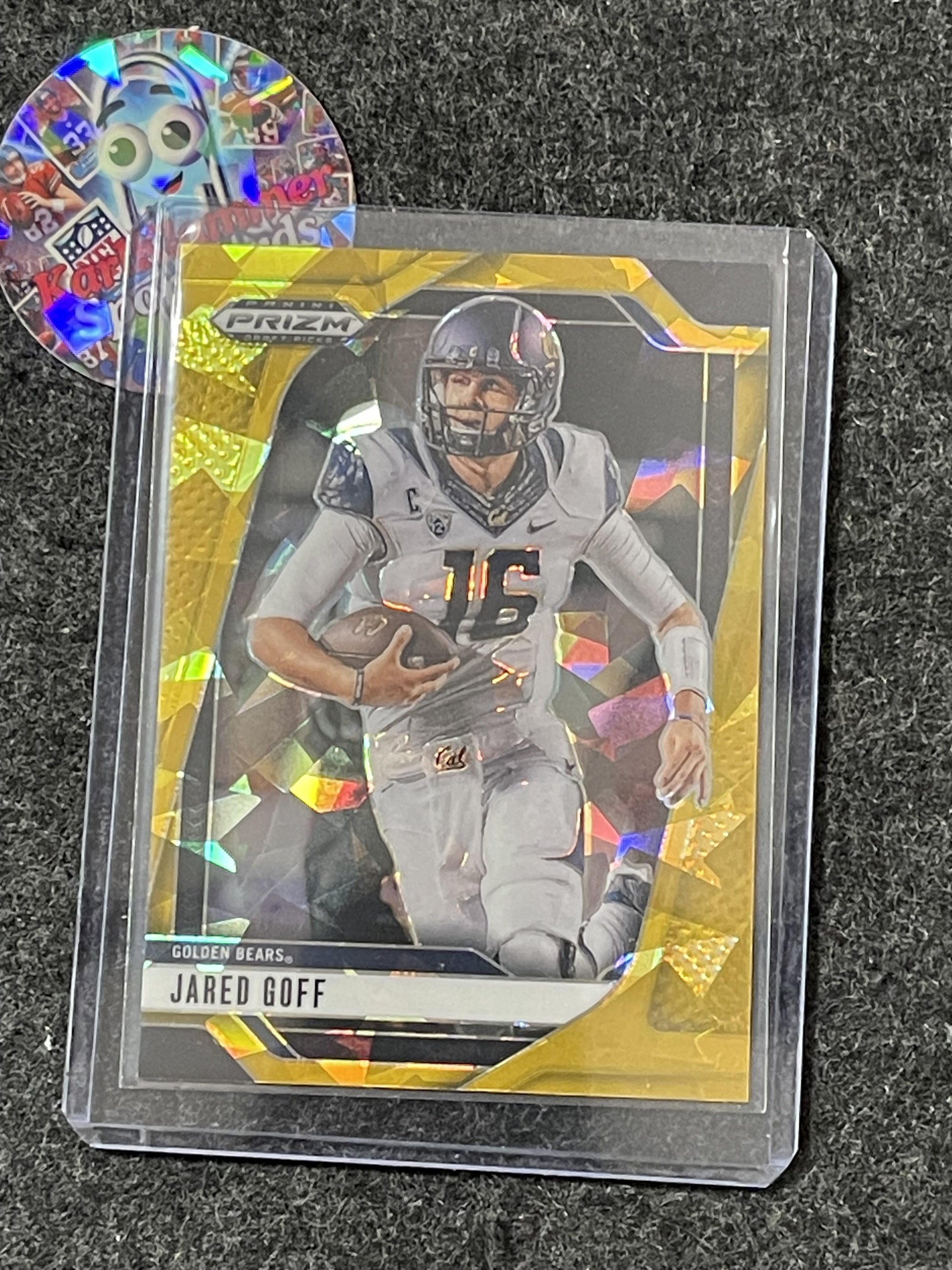 2025 Panini Prizm Draft Picks #172 Jared Goff Prizms Gold Ice California Golden Bears