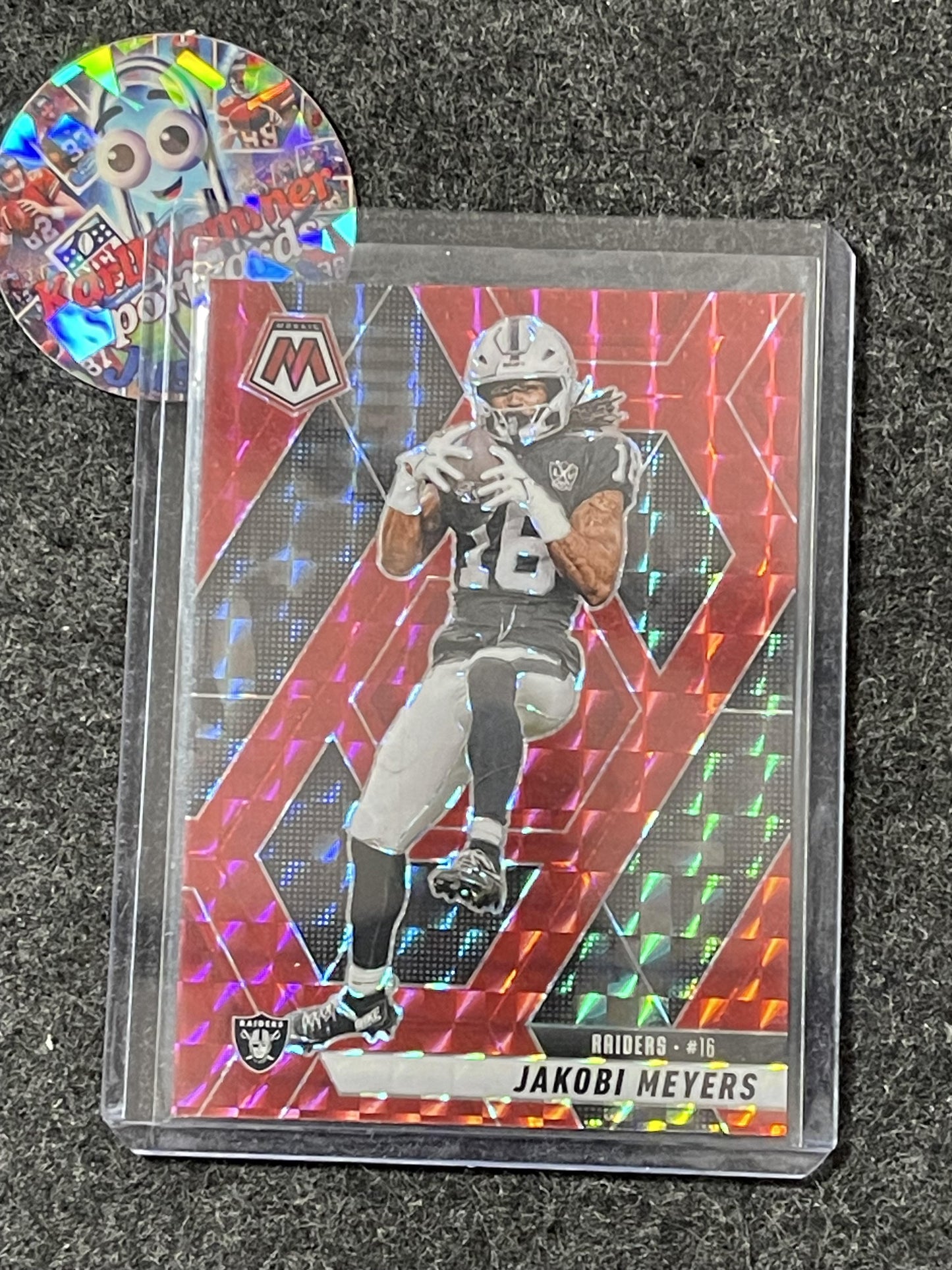 2025 Panini Mosaic #62 Jakobi Meyers Mosaic Camo Red Las Vegas Raiders