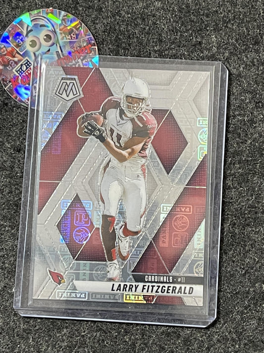 2025 Panini Mosaic #47 Larry Fitzgerald Silver Knight #/149 Arizona Cardinals SN