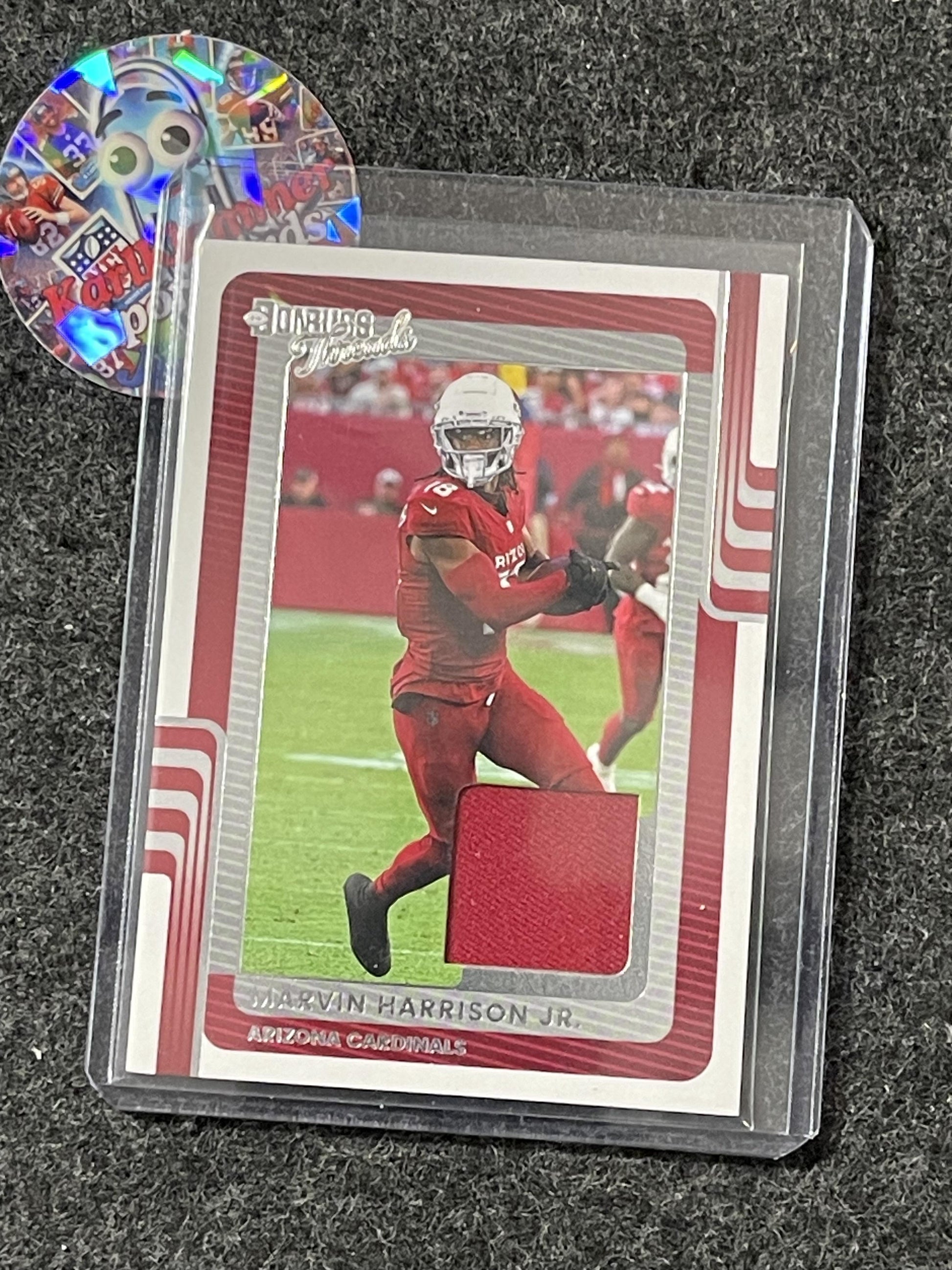 2025 Donruss #DTH-MHJ Marvin Harrison Jr. Donruss Threads Arizona Cardinals MEM