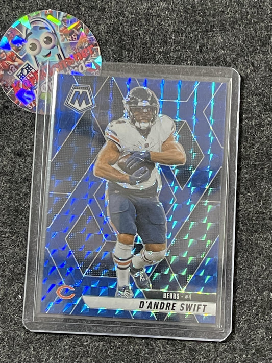2025 Panini Mosaic #213 D'Andre Swift Mosaic Blue #/99 Chicago Bears SN