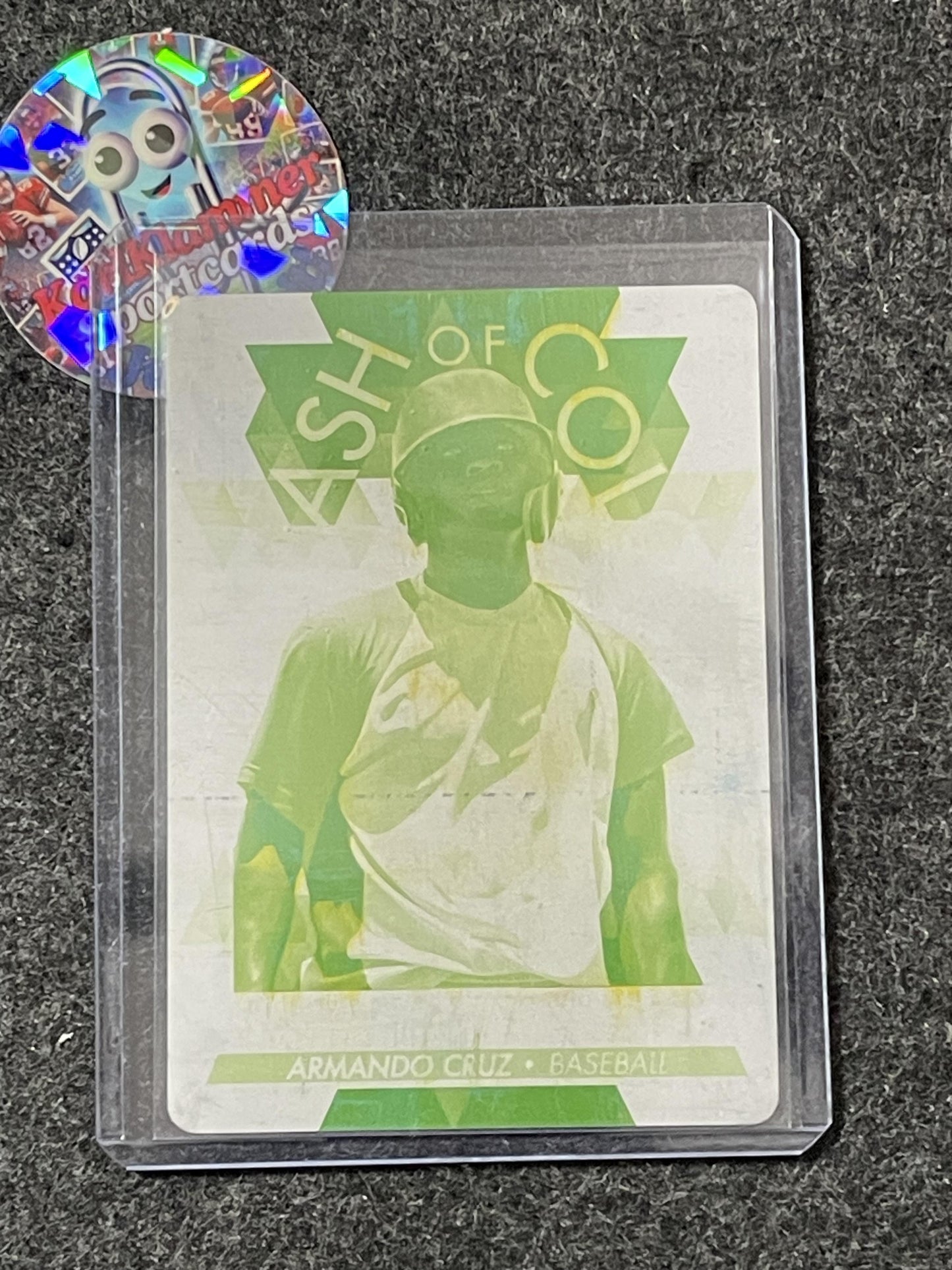 2022 Upper Deck Goodwin Champions #128 Armando Cruz Printing Plate Yellow 1of1