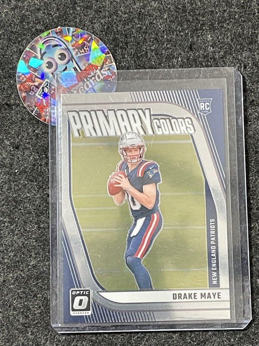 2024 Donruss Optic #3 Drake Maye Rookie Primary Colors New England Patriots
