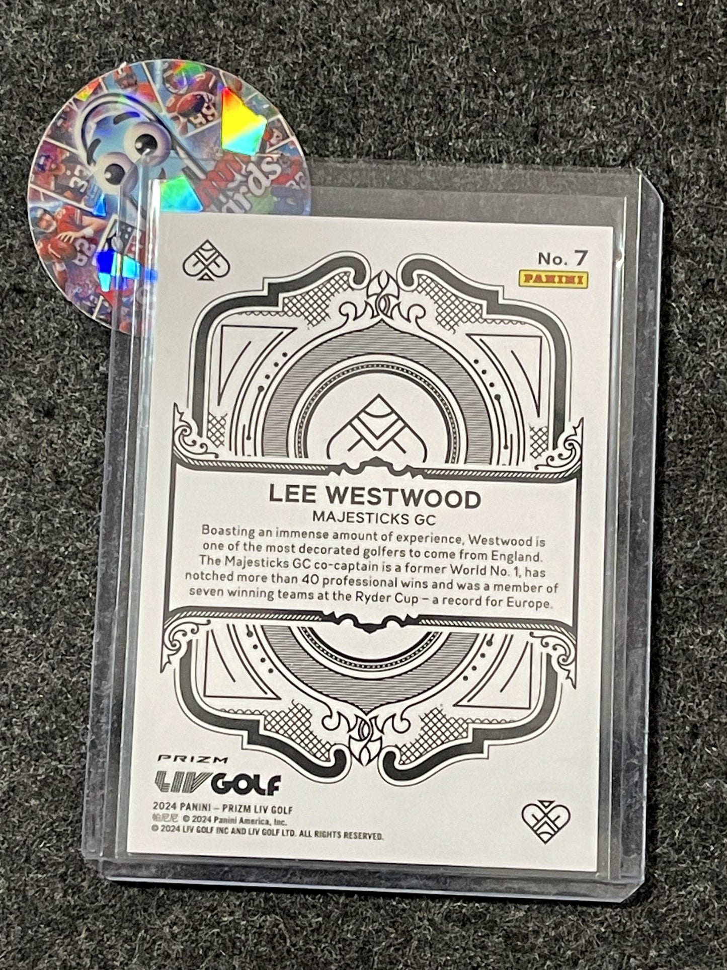 2025 Panini Prizm LIV #7 Lee Westwood Scope