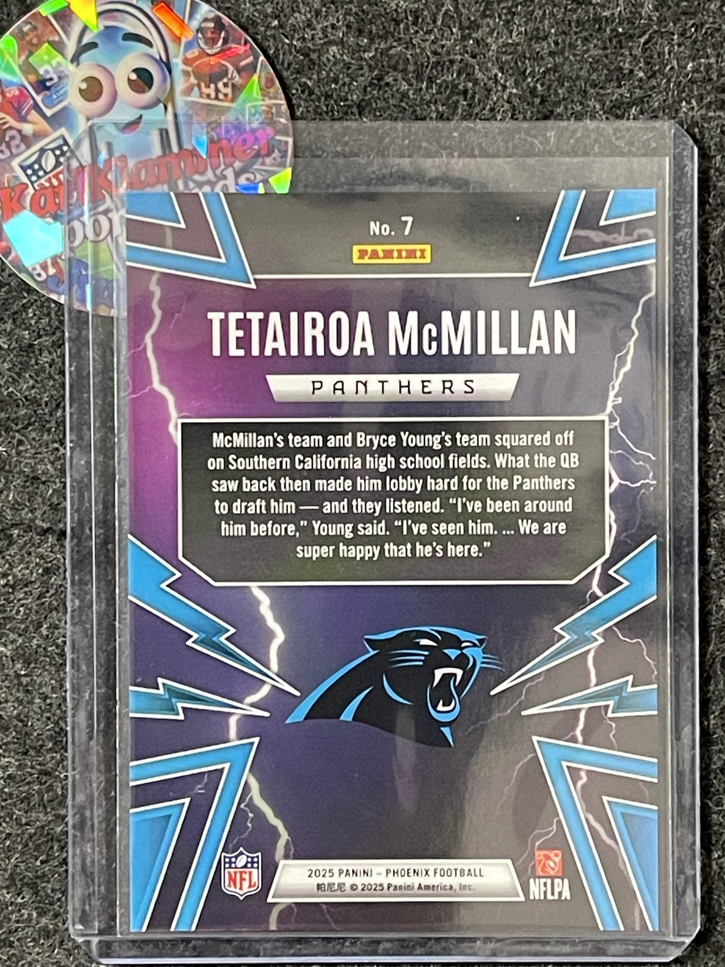 2025 Panini Phoenix #7 Tetairoa McMillan Thunderbirds Carolina Panthers