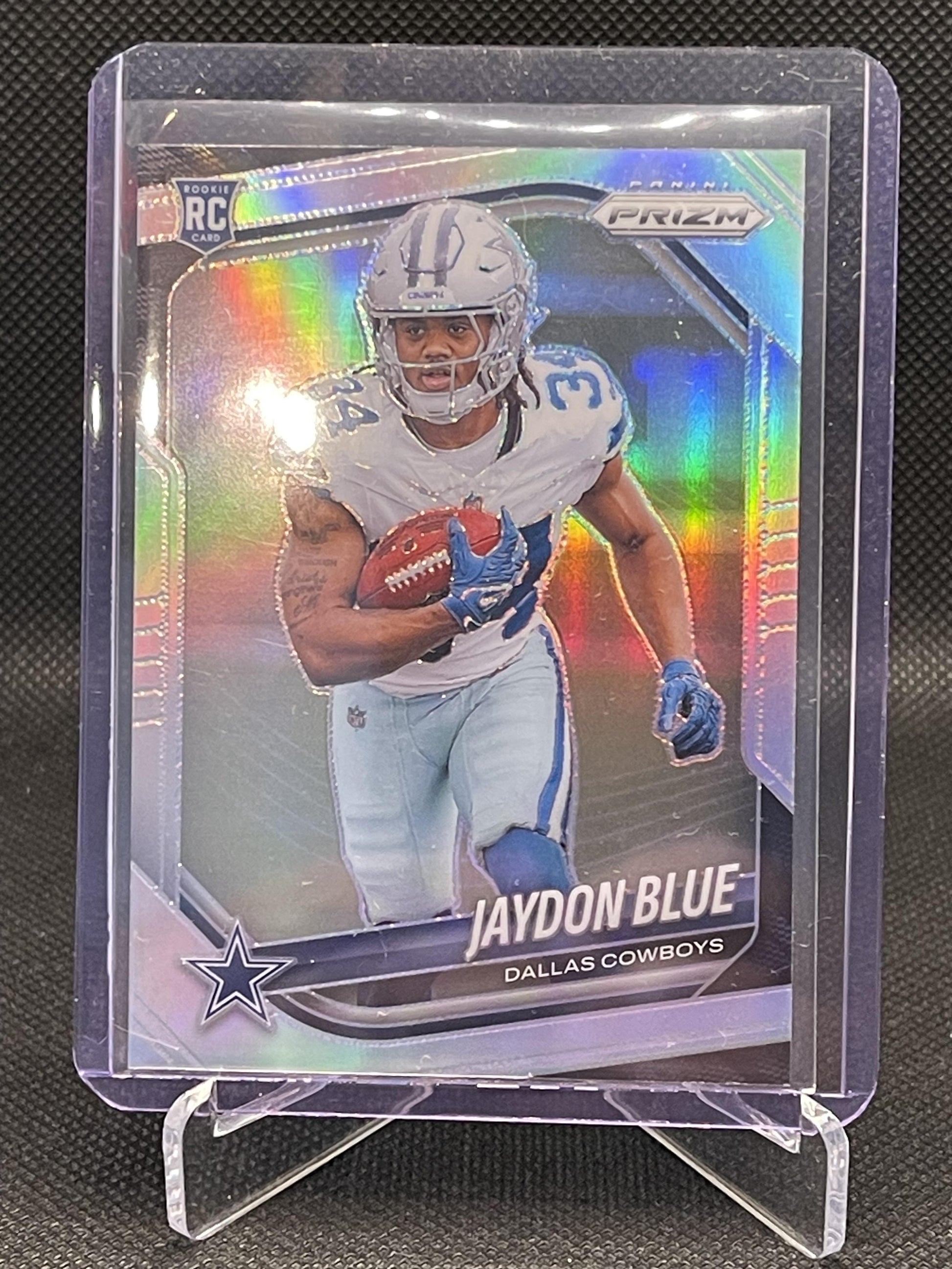 2025 Panini Prizm #325 Jaydon Blue Silver Dallas Cowboys